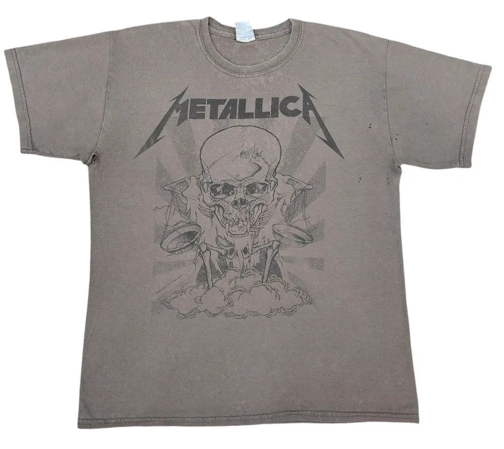 Band Tees Distressed Metallica Pushead Band T Size US M / EU 48-50 / 2 - 1 Thumbnail