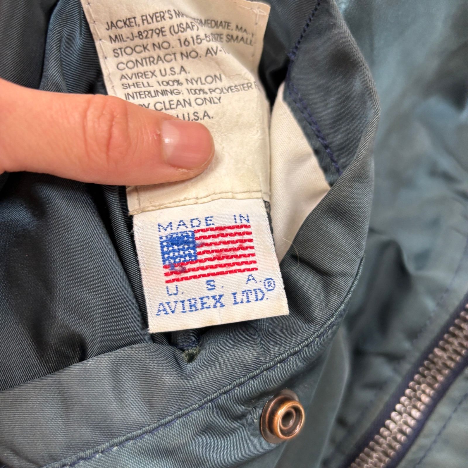 Avirex × Vintage VTG Avirex 1942 Intermediate MA-1 Fighter Squadron Bomber S Size US S / EU 44-46 / 1 - 9 Thumbnail