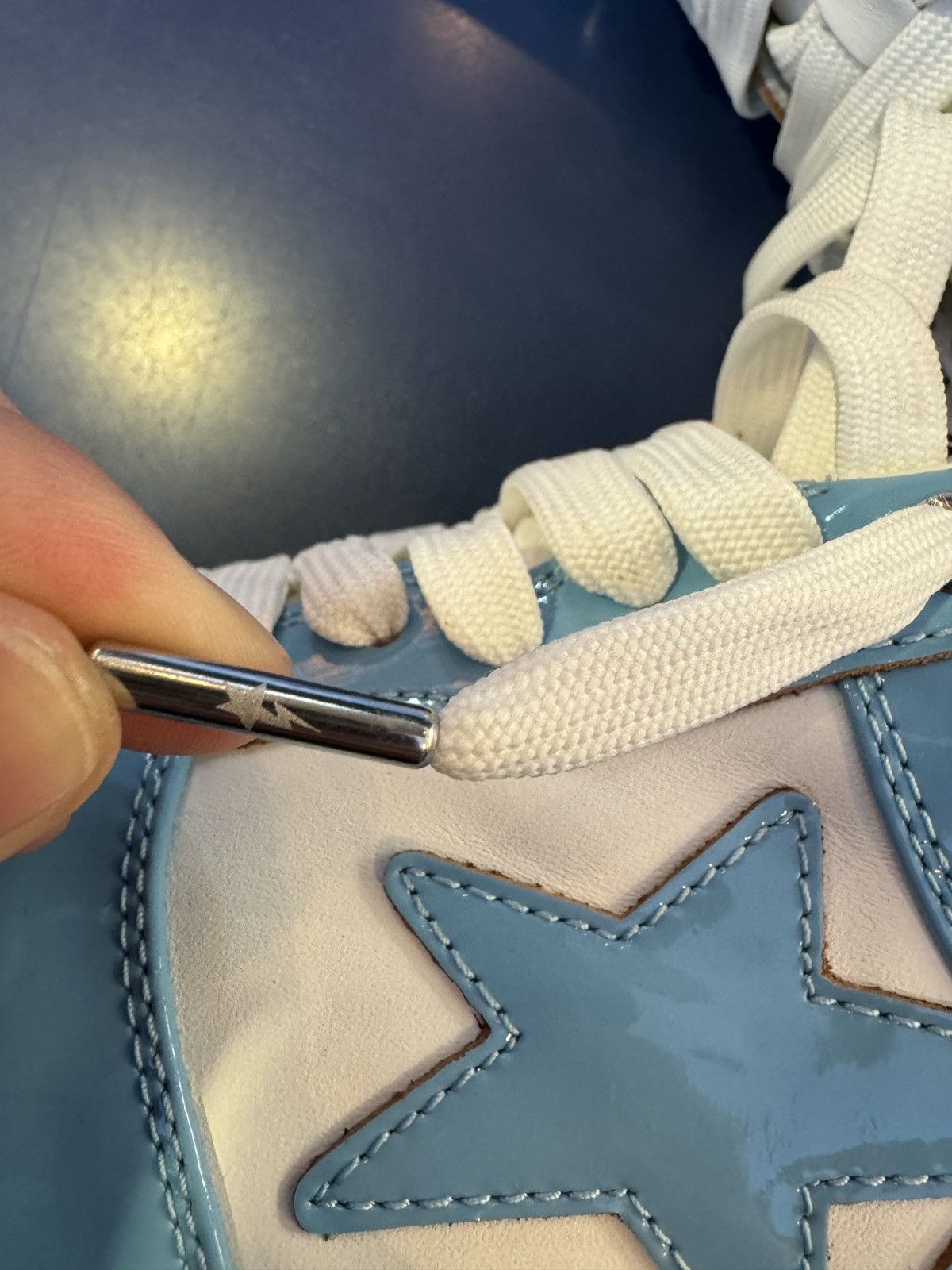 Bape BAPE STA Patent Leather Baby Blue Size US 9.5 / EU 42-43 - 5 Thumbnail