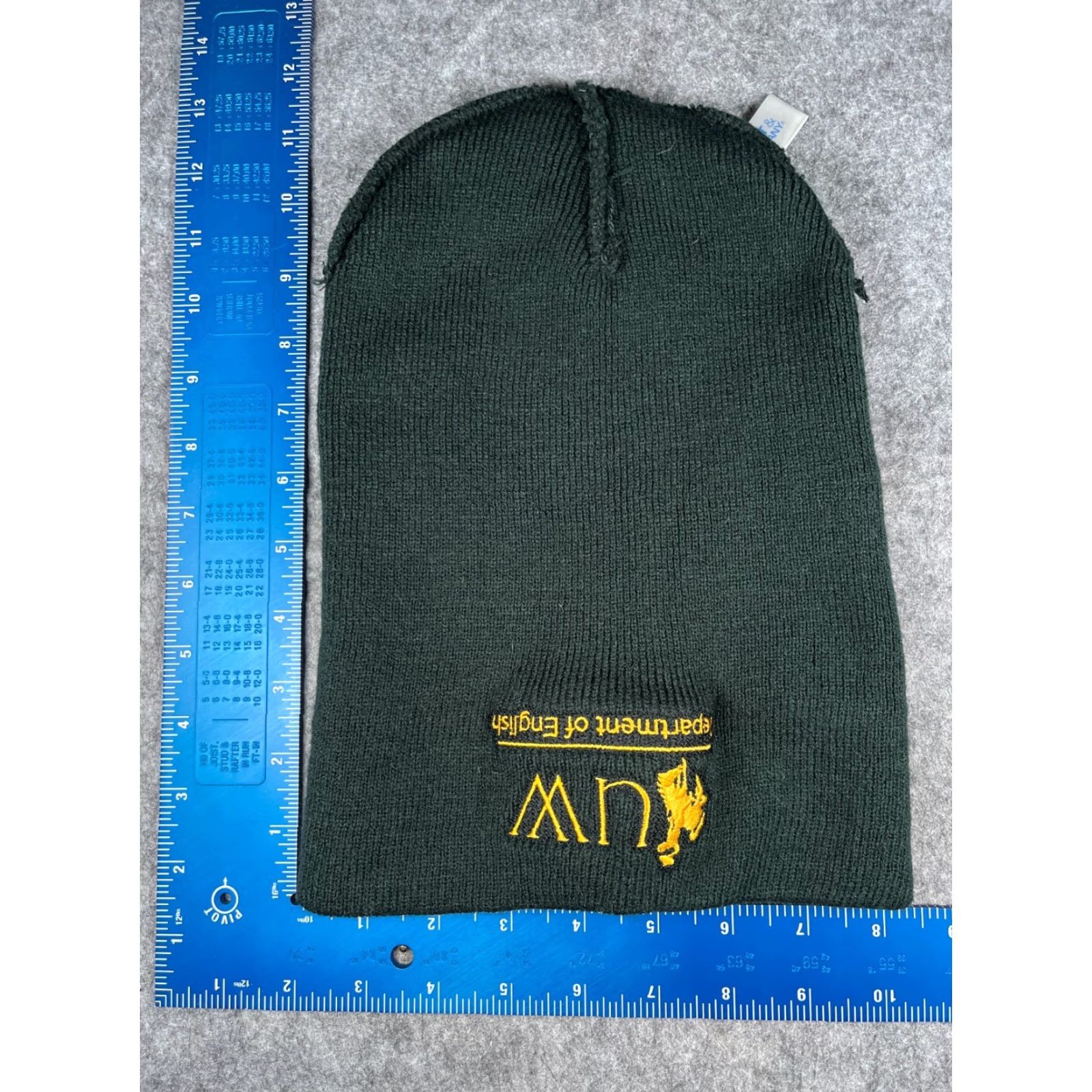Port & Company VINTAGE University Of Wyoming Department of English Beanie Toque Adult OS Green Acrylic Size ONE SIZE - 5 Thumbnail