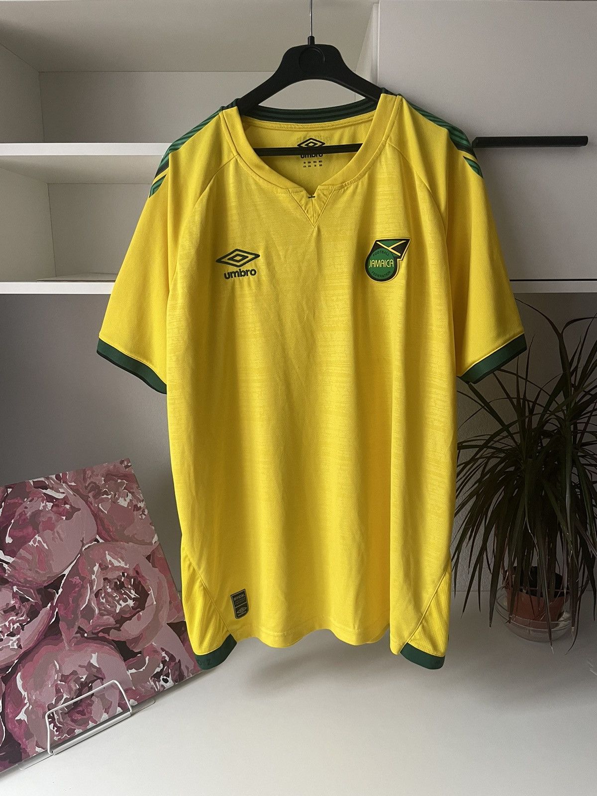 Umbro Umbro Jamaica 2021/2022 Reggae Boyz Soccer Jersey Bob Marley Size US XXL / EU 58 / 5 - 1 Thumbnail