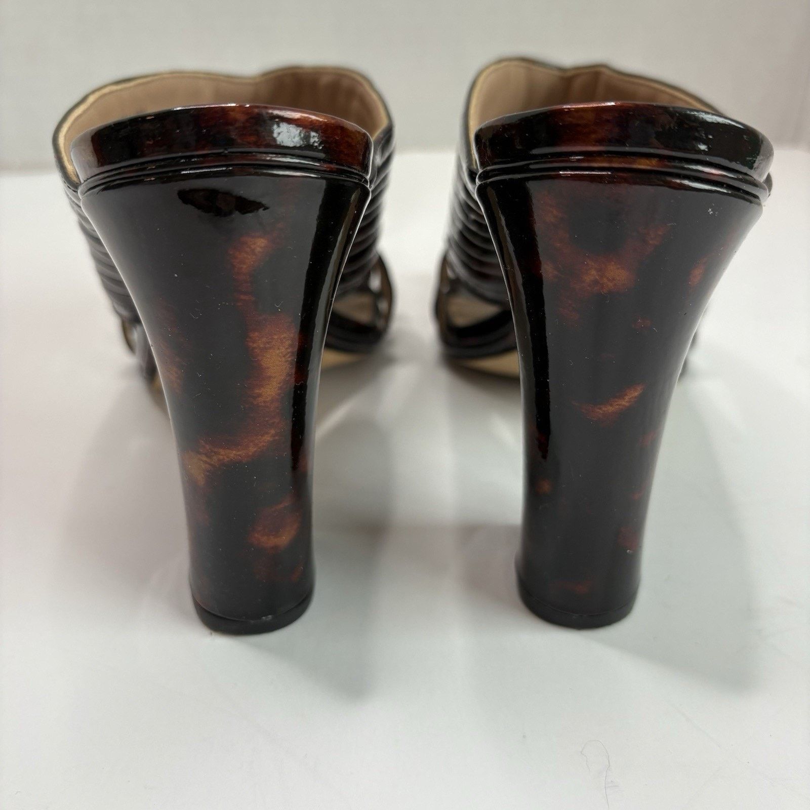 Tory Burch Tory Burch Tortoise Shell Brida Mule Heels Size US 8 / IT 38 - 5 Thumbnail