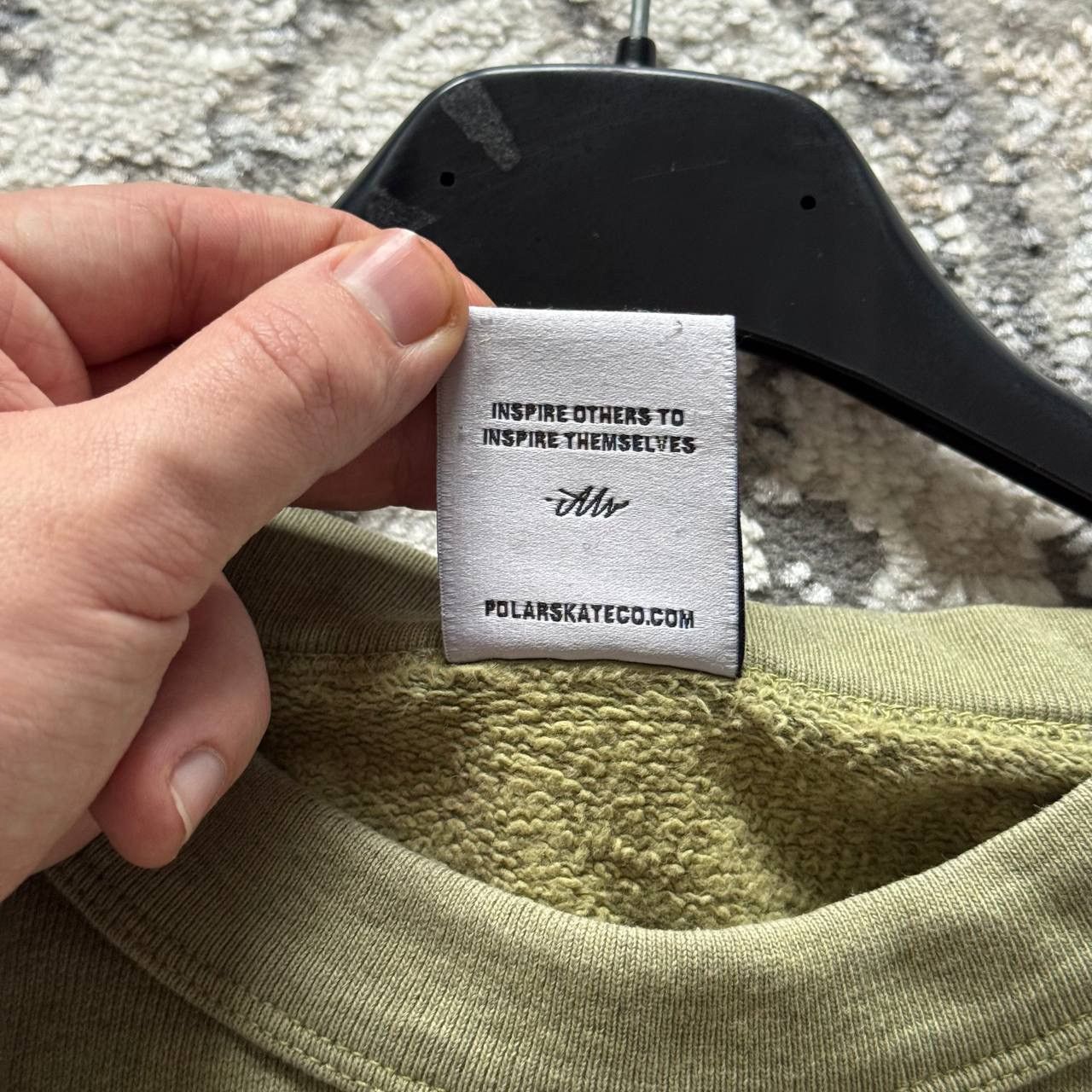 Polar Skate Co. Polar Skate Khaki Baggy Dyed Patch Crewneck Size US XL / EU 56 / 4 - 7 Thumbnail