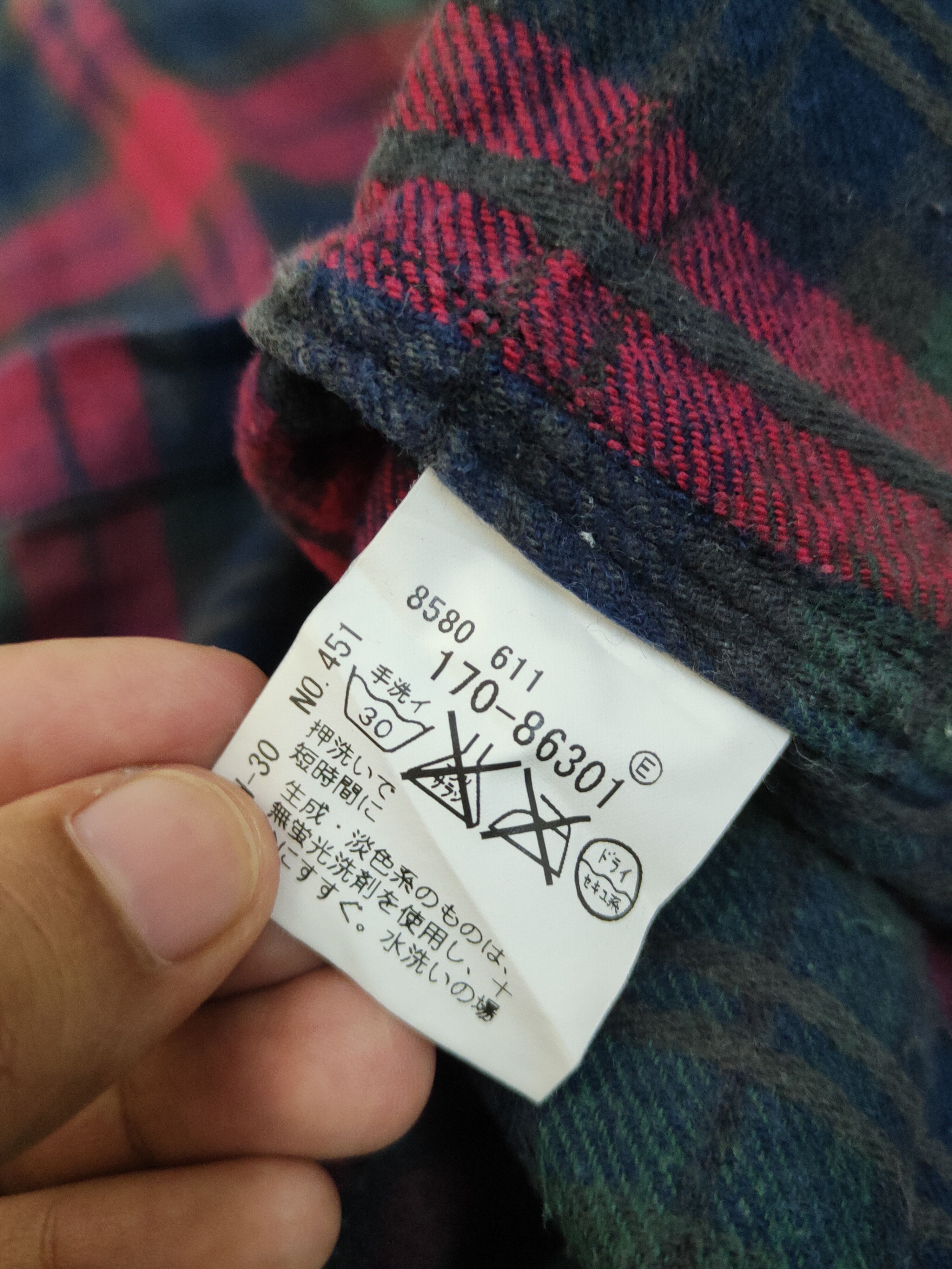 Japanese Brand × Vintage TK Navy Red Button Ups #W46 Size US M / EU 48-50 / 2 - 10 Thumbnail