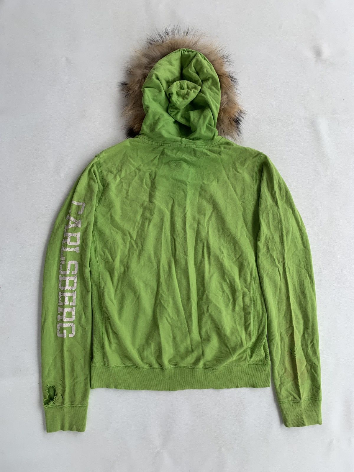 Vintage Crazy Vintage Carlsberg Disstressed Button Up Fur Hoodie Size US XL / EU 56 / 4 - 9 Thumbnail
