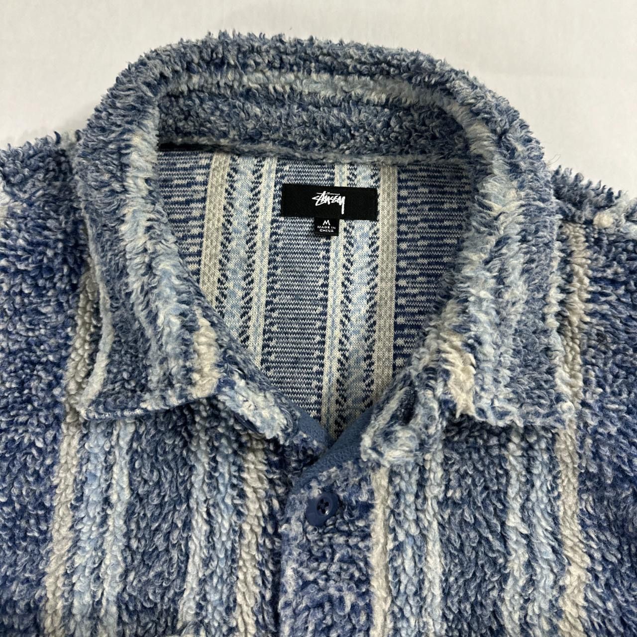 Stussy Striped Sherpa Shirt (Jacket) Size US M / EU 48-50 / 2 - 3 Thumbnail