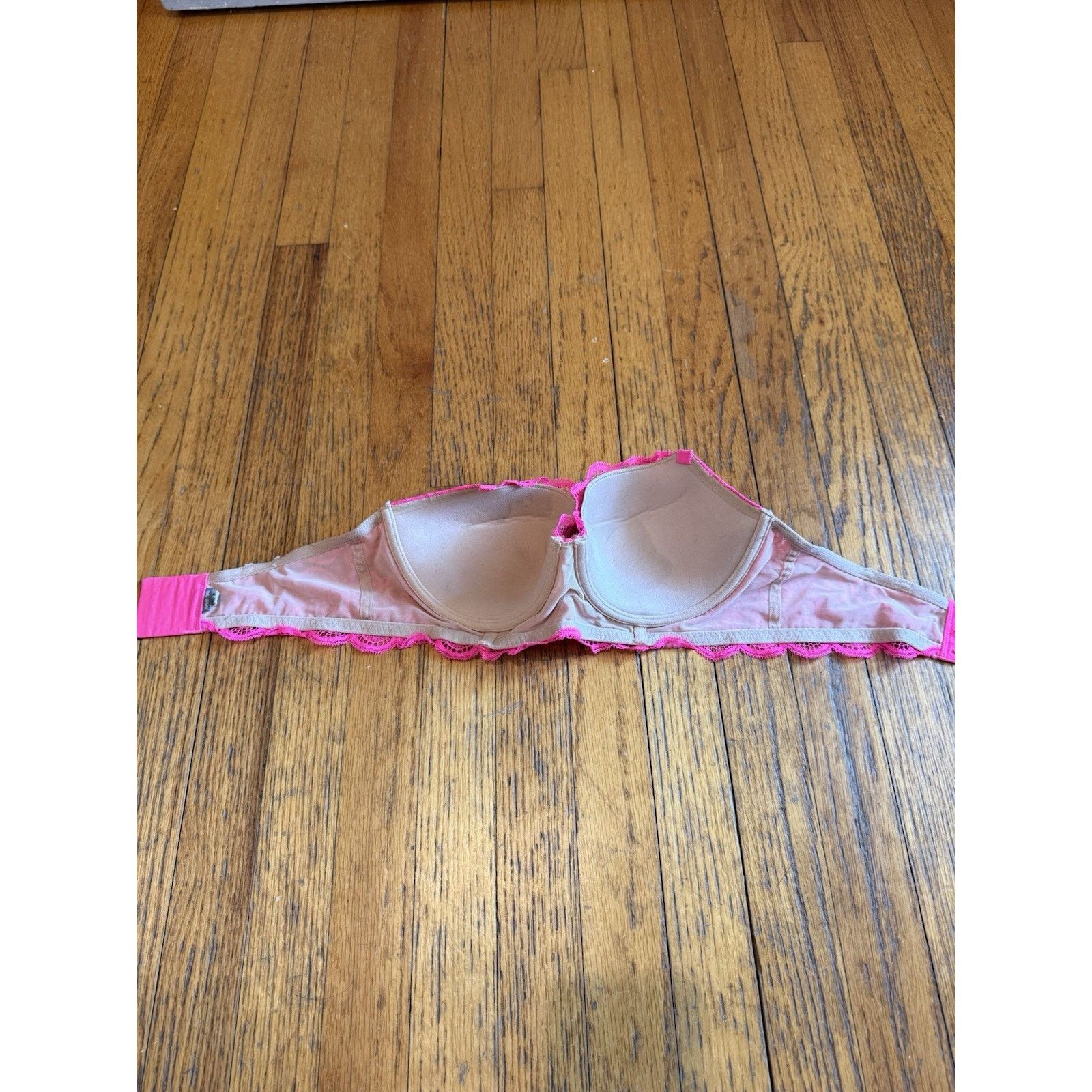 Other Aerie Bra Balconette Hot Pink Lace Underwire 34D Size ONE SIZE - 5 Thumbnail
