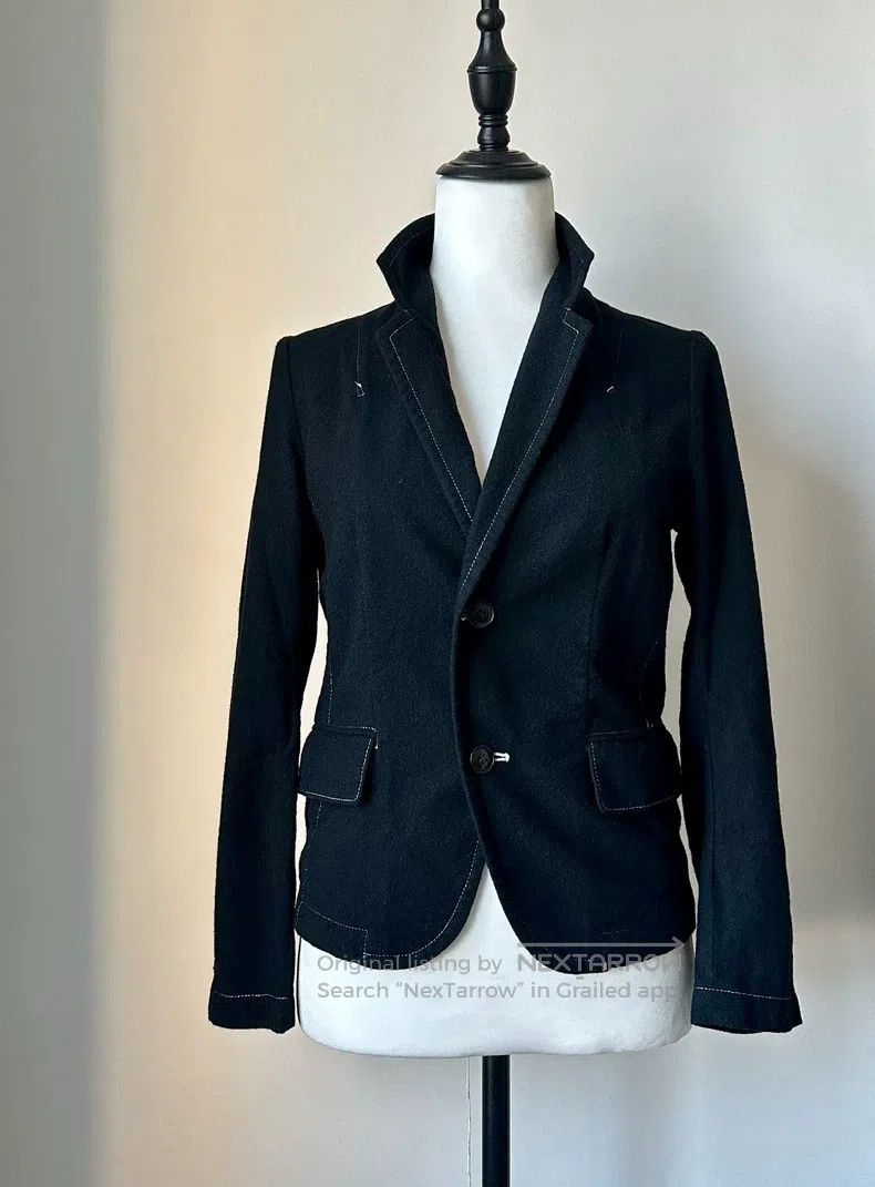 Yohji Yamamoto Yohji Yamamoto size 1 2009 AW open thread wool jacket Size S / US 4 / IT 40 - 1 Thumbnail