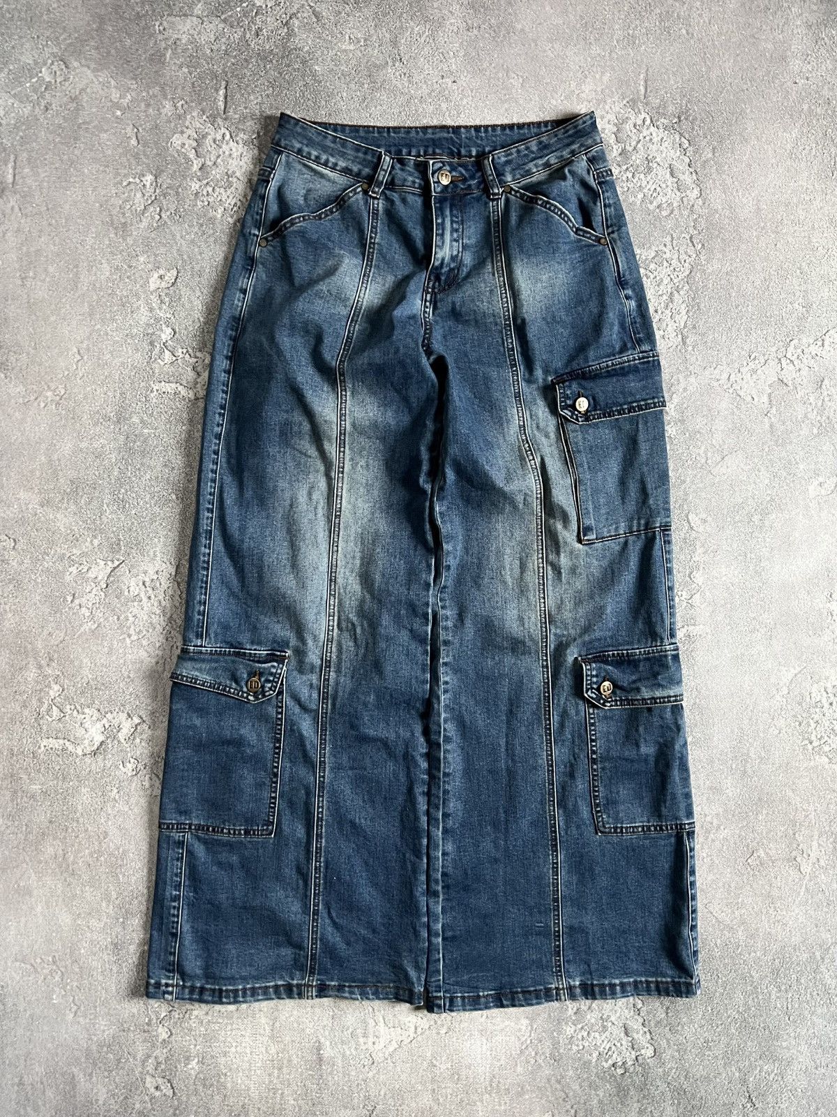 Ed Hardy Ed Hardy X Urban Outfitters Cargo Dragon Logo Denim Jeans S Size US 34 / EU 50 - 5 Thumbnail