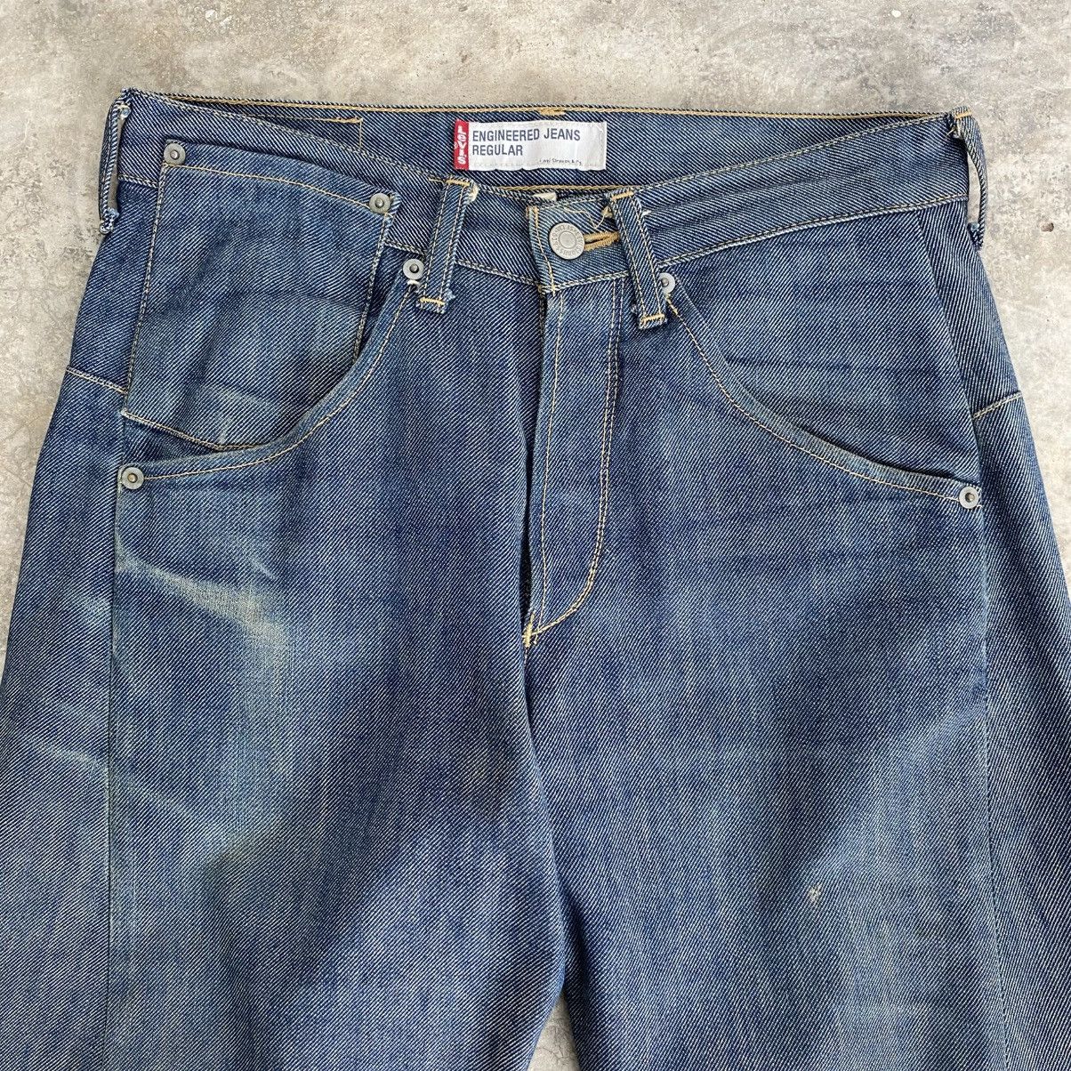 Levi's Vintage Levis Engineered Regular Fit Denim Twisted Leg Jeans Size US 29 - 6 Thumbnail