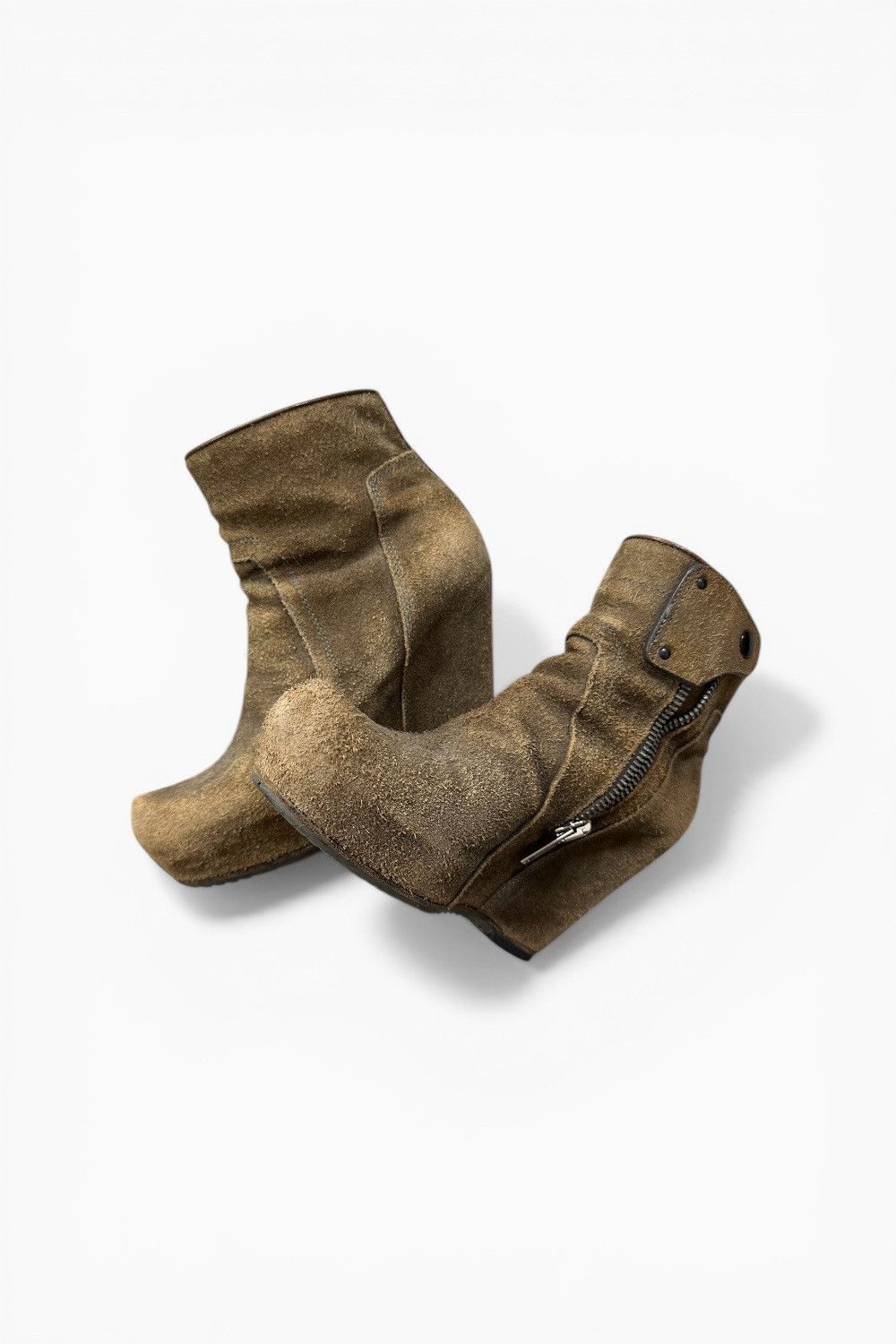 Rick Owens Suede Ankle Boots by Rick Owens Size US 7 / IT 37 - 2 Thumbnail