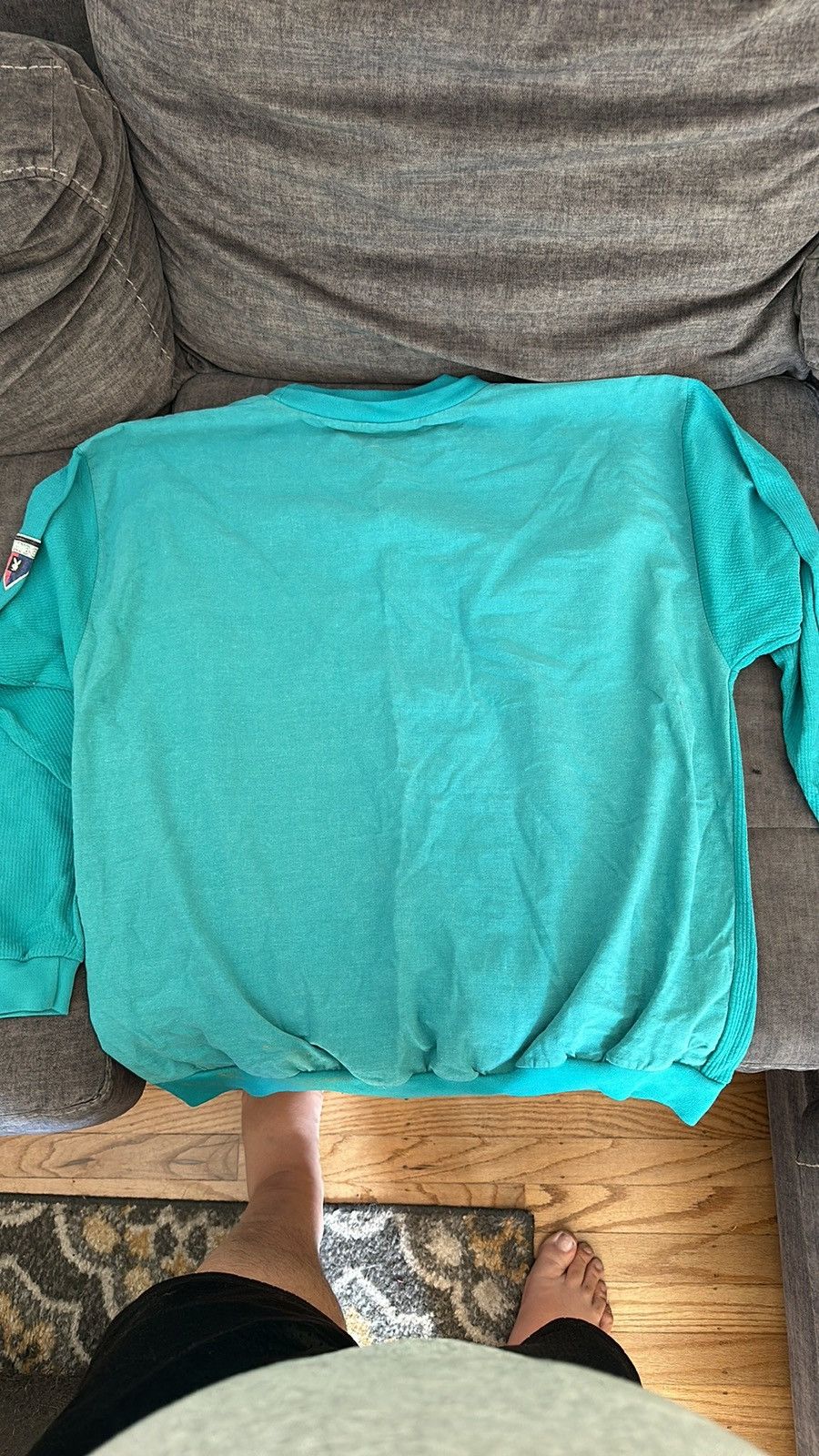 Playboy Vintage Playboy Big City Brights Green Long-Sleeved Shirt. Size US XL / EU 56 / 4 - 6 Thumbnail