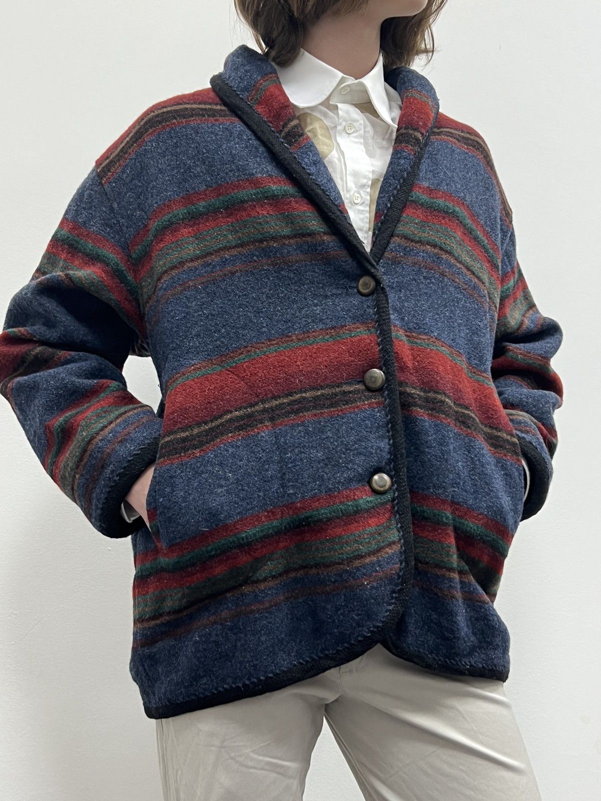 Woolrich Woolen Mills Vintage Woolrich Blanket Navajo Aztec Wool Jacket Coat Size US L / EU 52-54 / 3 - 2 Thumbnail