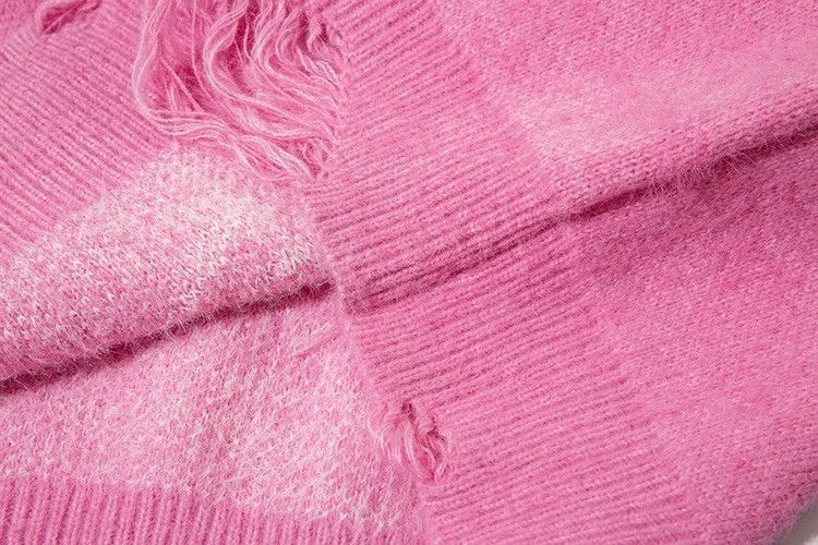 Japanese Brand × Vintage Knitted fluffy sweater skull print pullover patchwork style Size US L / EU 52-54 / 3 - 7 Thumbnail
