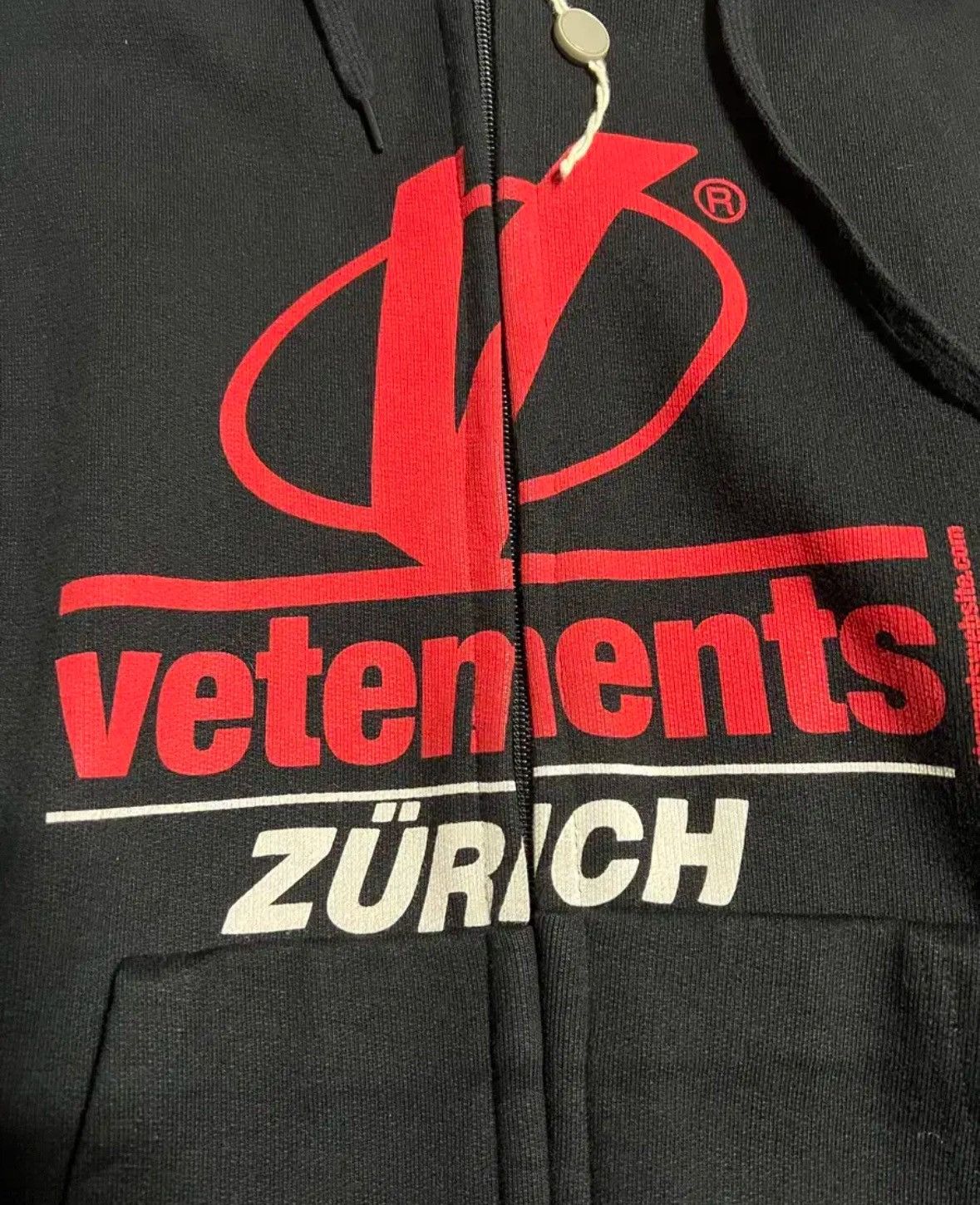ウェア Grailed Vetements Vetements Zurich Zip Hoodie | Grailed