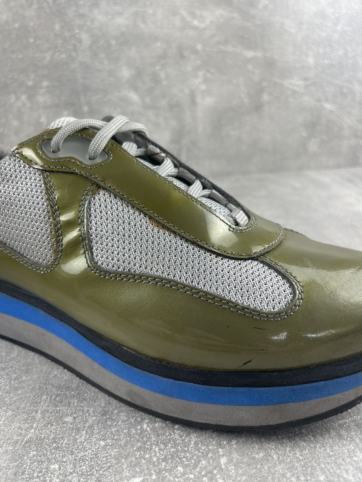Prada × Vintage Prada Vintage Red Tab American Cup Platform Sneakers Size US 5.5 / IT 35.5 - 7 Thumbnail