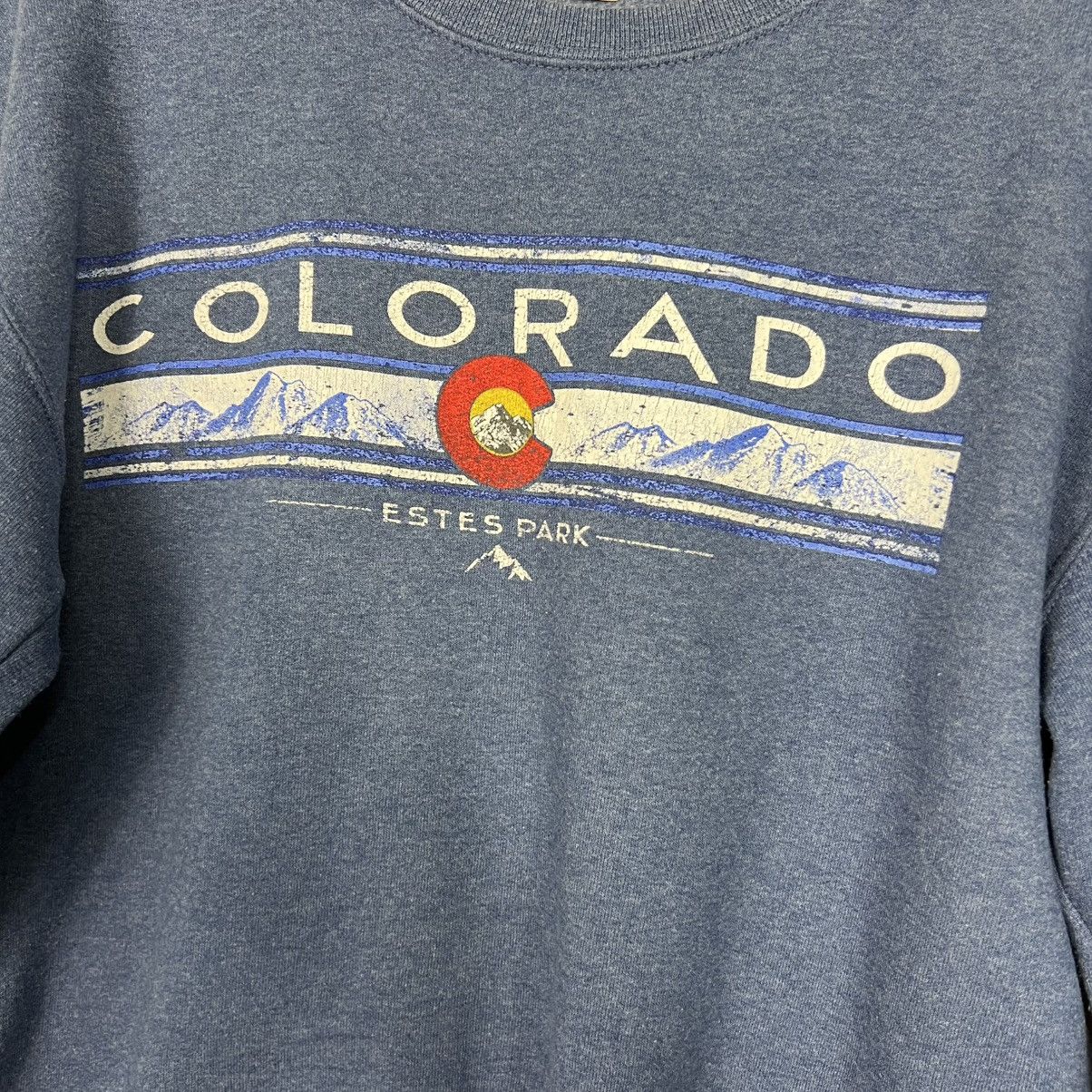 Jerzees COLORADO Estes Park Big Logo Crewneck Sweatshirt #4070-C185 Size US S / EU 44-46 / 1 - 3 Thumbnail