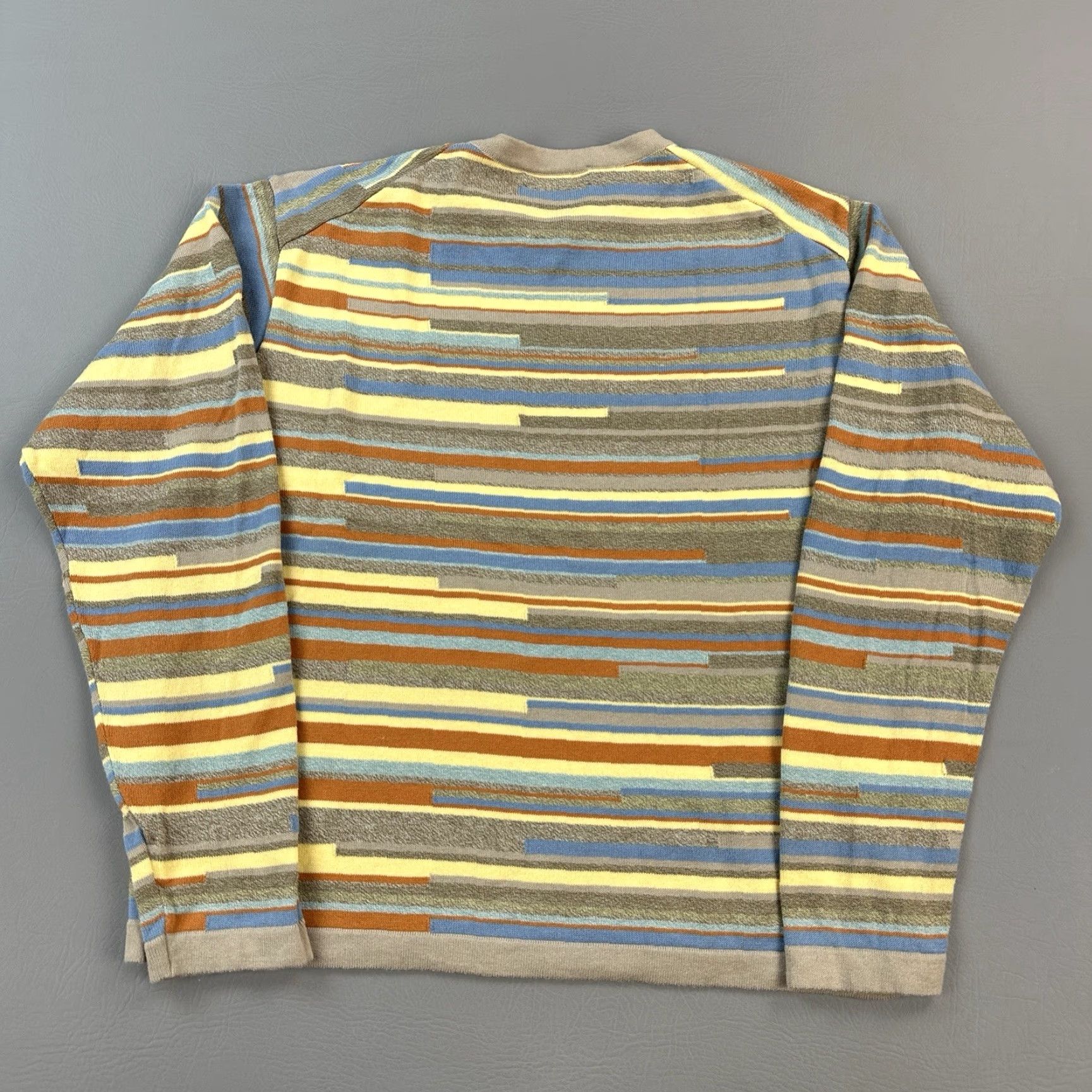 Vintage VINTAGE Tricots St Raphael Sweater Mens Large Striped Knit Pullover Boxy 90s Size US L / EU 52-54 / 3 - 6 Thumbnail