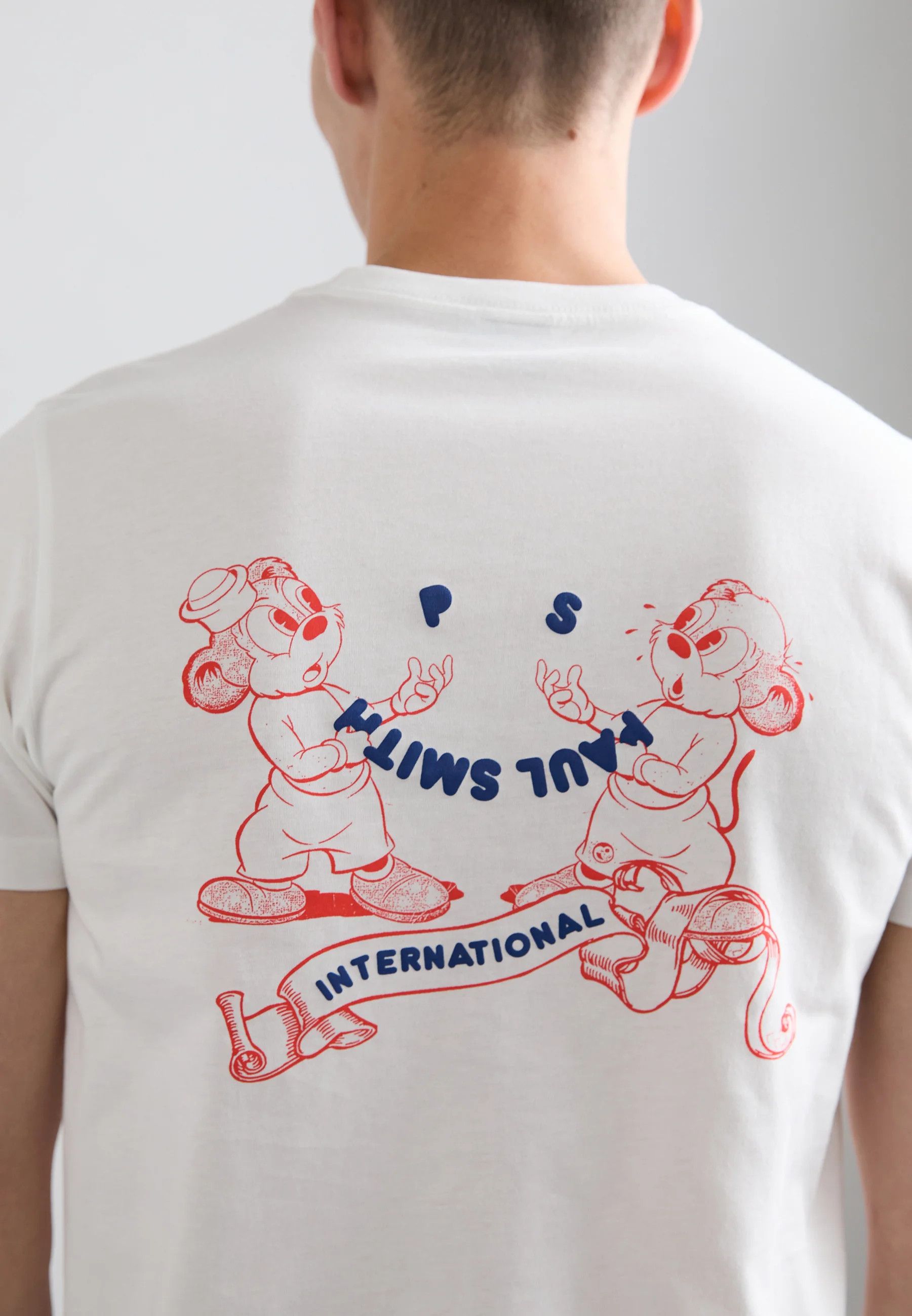 Paul Smith PS Paul Smith International Chipmunk White Circle Graphic Size US M / EU 48-50 / 2 - 2 Thumbnail