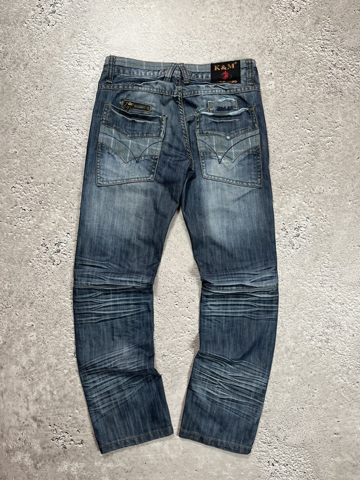 Other Y2K K&M Kosmo Lupo Distressed Jeans W30 Italy Streetwear Size US 30 / EU 46 - 1 Thumbnail