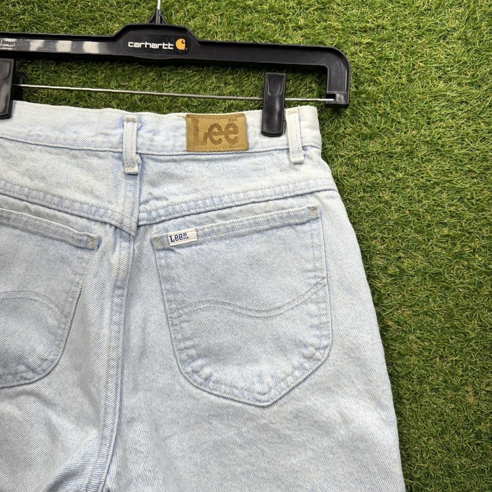 Lee VINTAGE Lee Shorts Womens 7 High Rise Denim Blue 90s Festival USA Size 28" / US 6 / IT 42 - 3 Thumbnail
