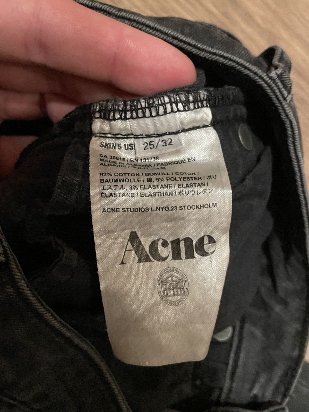 Acne Studios × Designer × Vintage Vintage Skinny Jeans Acne Studious Denim Washed Y2k Size 25" / US 0 / IT 36 - 10 Thumbnail