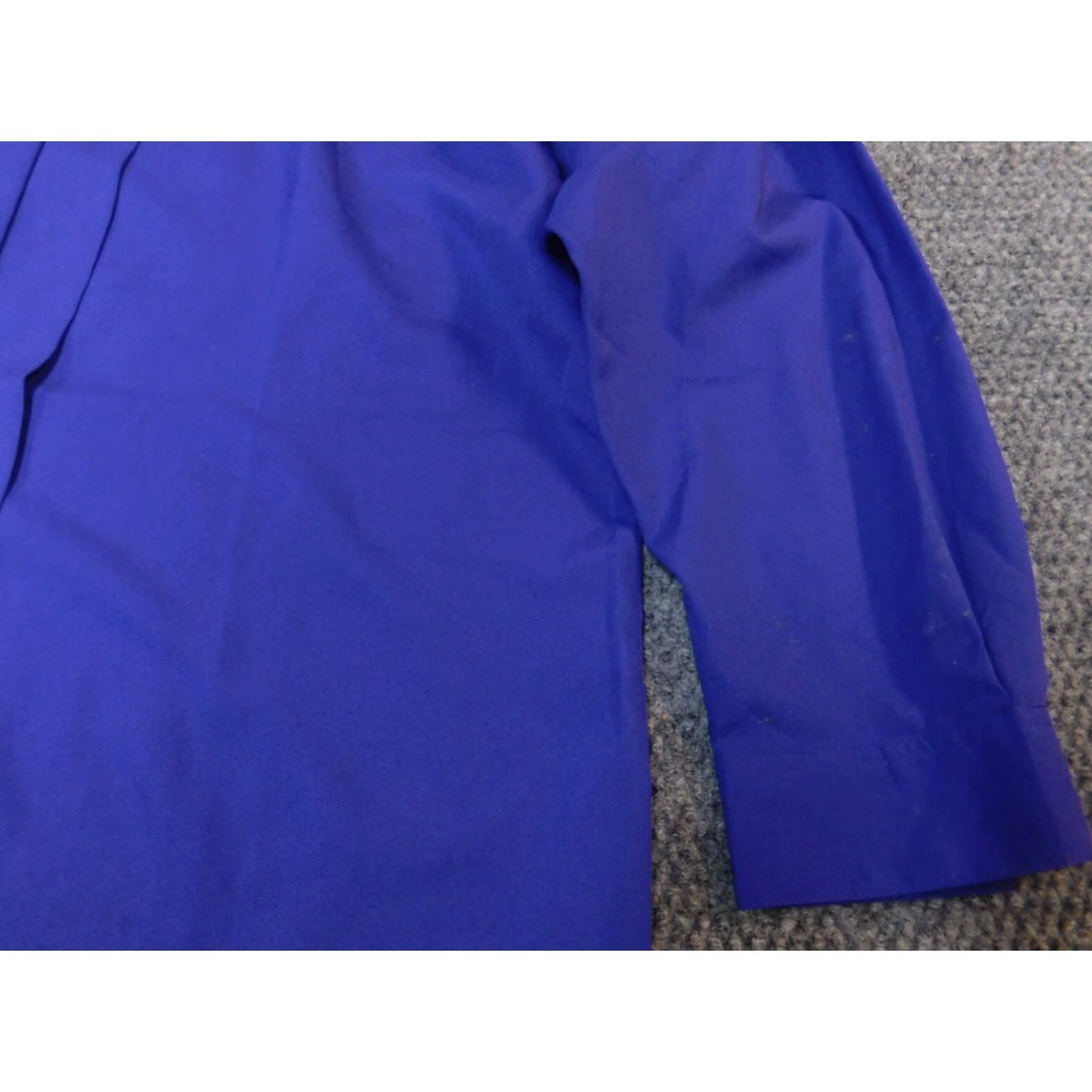 Worthington Worthington Womens Button-Up Shirt 16 Blue Essentials Casual Short Sleeve Cap Sleeve 100% Cotton Button-Up Womens Regular Size 16 Blue Size XXL / US 16-18 / IT 52-54 - 3 Thumbnail