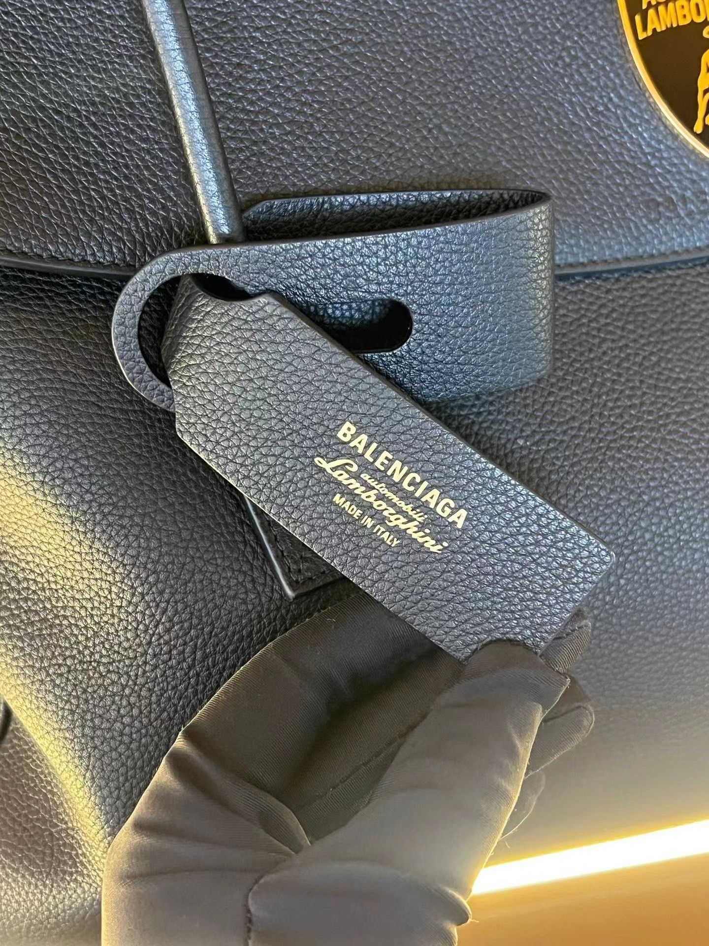 Balenciaga Balenciaga x Lamborghini Black Handbag Size ONE SIZE - 4 Thumbnail