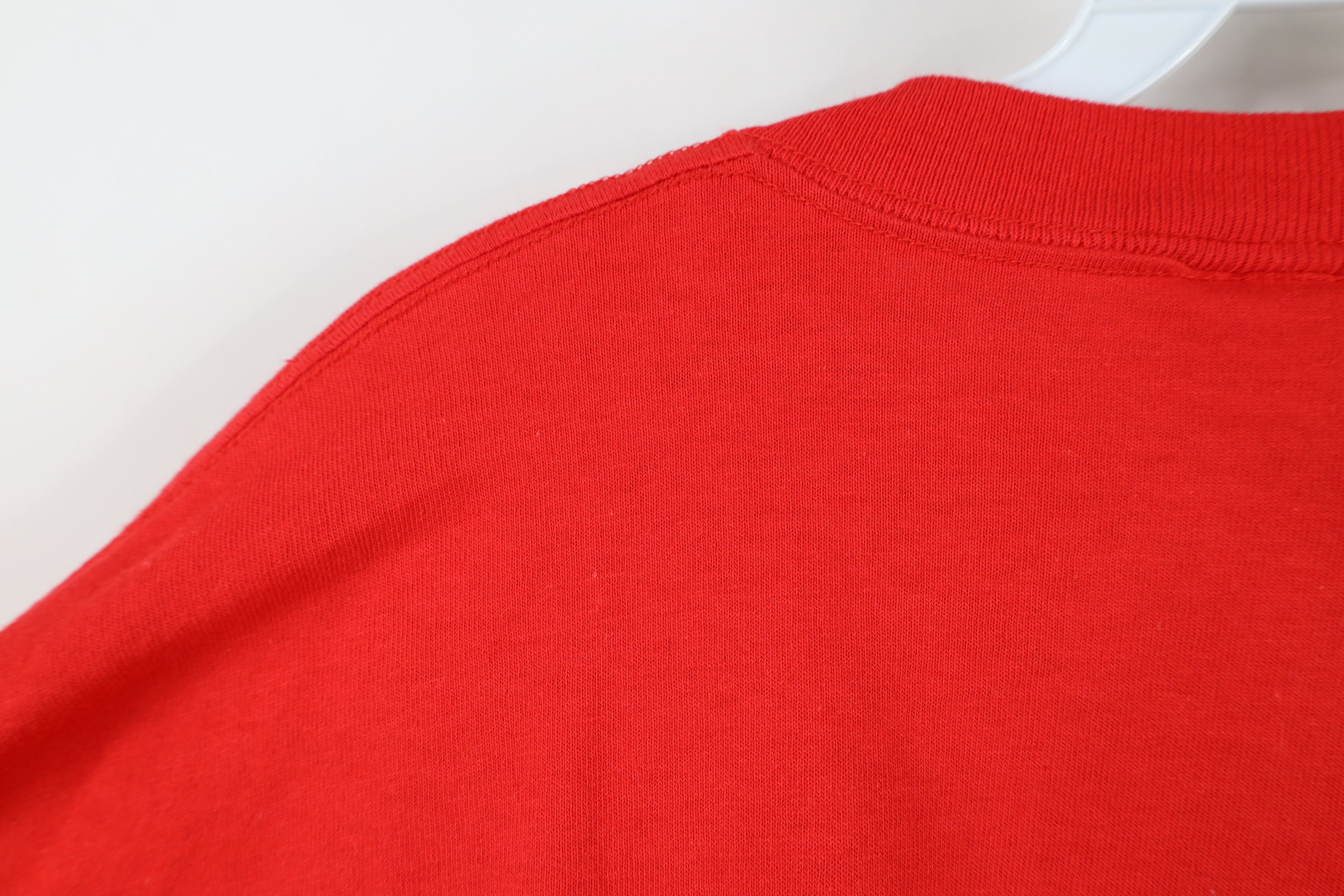 Vintage Vintage 90s Streetwear Dog Day Afternoon T-Shirt Red USA Size US XL / EU 56 / 4 - 9 Thumbnail