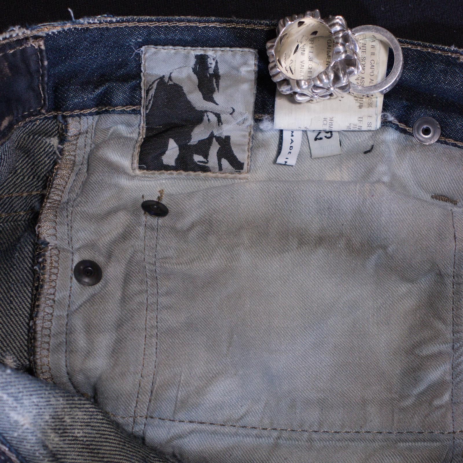 Rick Owens SS09 Rick Owens Acid Wash Banana Cut Denim Size US 29 - 9 Thumbnail