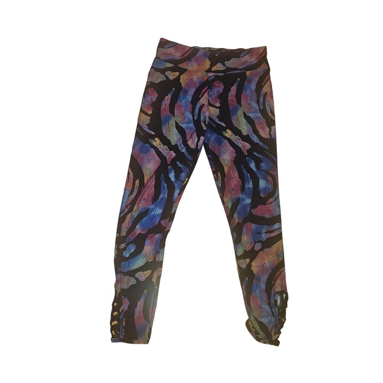 Designer No Boundaries Abstract Faux Ankle Legging Large Size 36" / US 14 / IT 50 - 1 Thumbnail