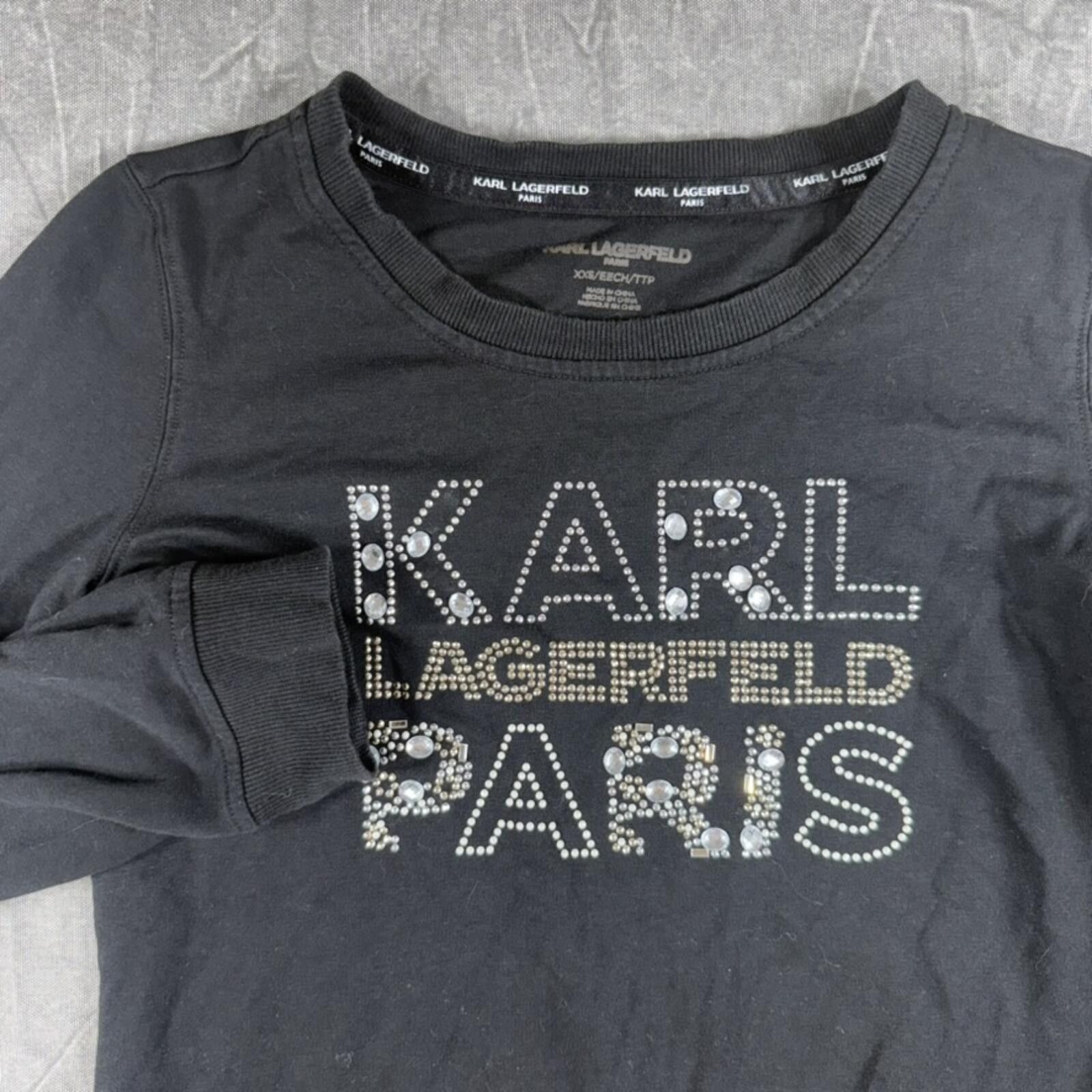 Karl Lagerfeld Karl Lagerfeld Paris Dress Women's XXS Black Long Sleeve Size XS / US 0-2 / IT 36-38 - 1 Thumbnail