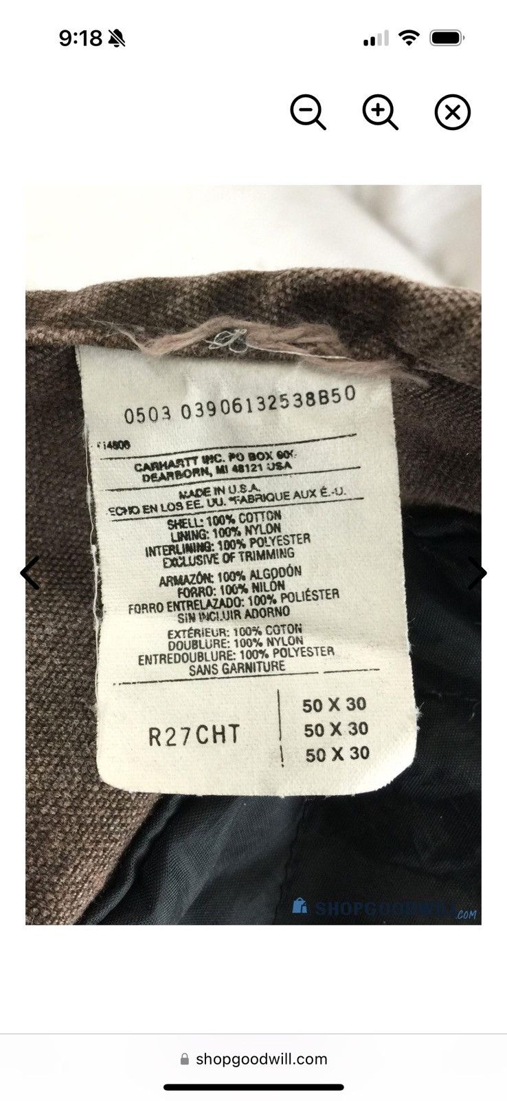 Carhartt Mans carhartt overalls Size US 44 / EU 60 - 3 Thumbnail