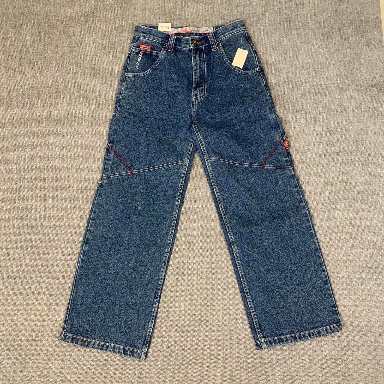 Vintage Y2K 90s Paco Elite Jeans Baggy Carpenter Denim Jeans NWT Size US 27 - 5 Thumbnail