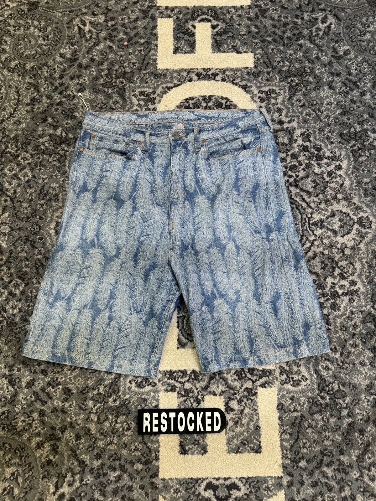 Kapital Kapital Denim Magpie Feather Jorts Size 36 Size US 36 / EU 52 - 1 Thumbnail