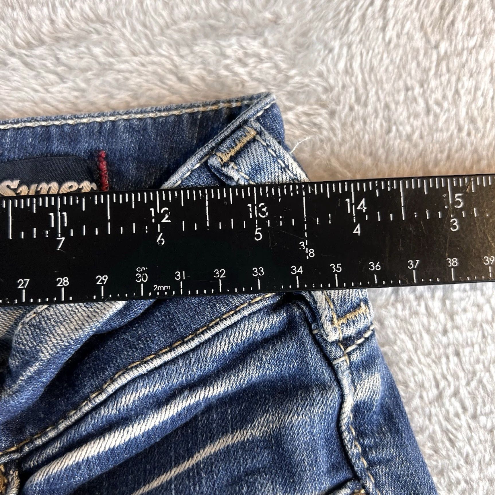 Silver Jeans Co. Silver Jeans Womens 27X32 Jeans 27x29 Blue Dark Wash Suki Mid Straight Stretch Size 27" / US 4 / IT 40 - 4 Thumbnail