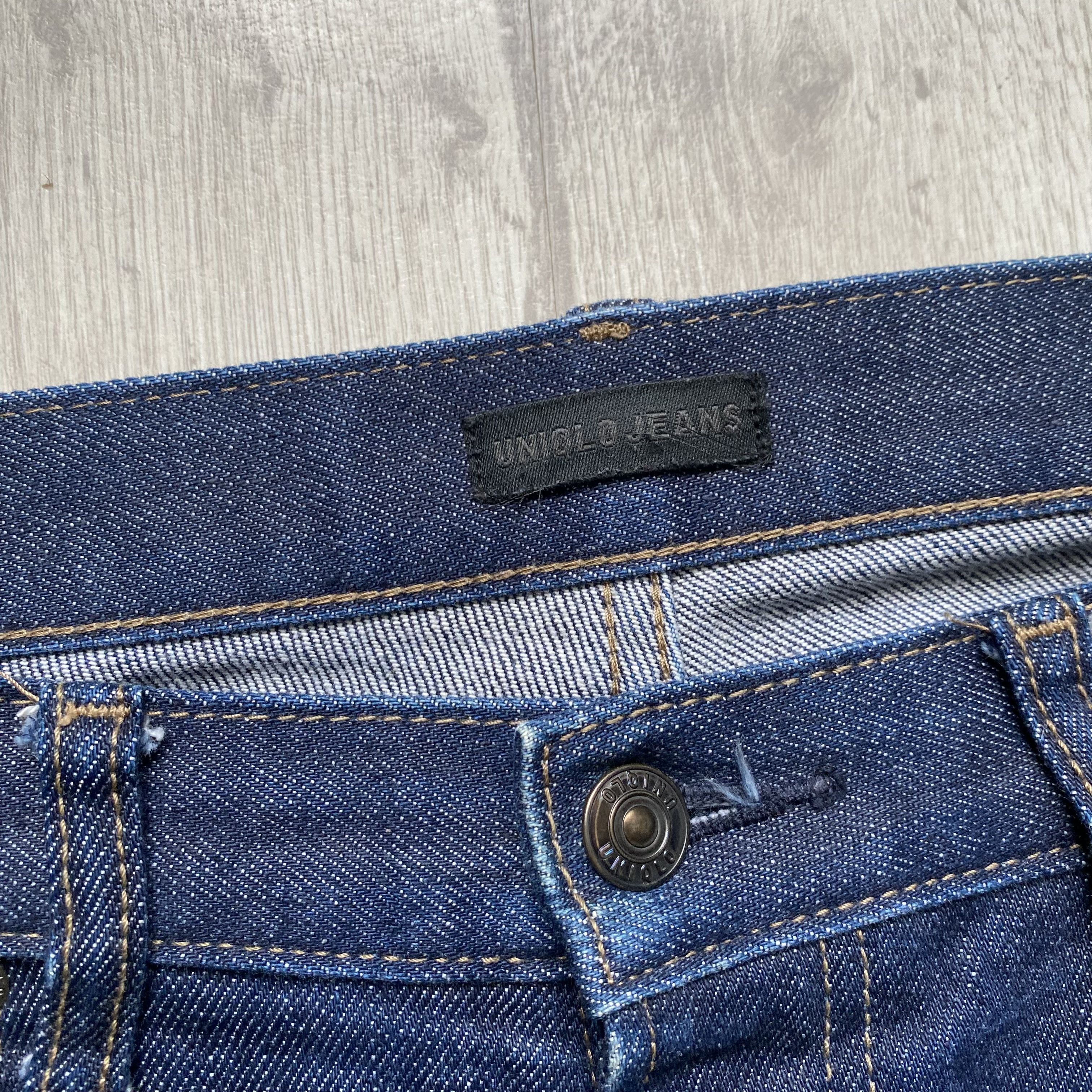 Uniqlo 👖 Japanese Selvedge Uniqlo jeans Faded denim Pants Slim Size US 31 - 5 Thumbnail