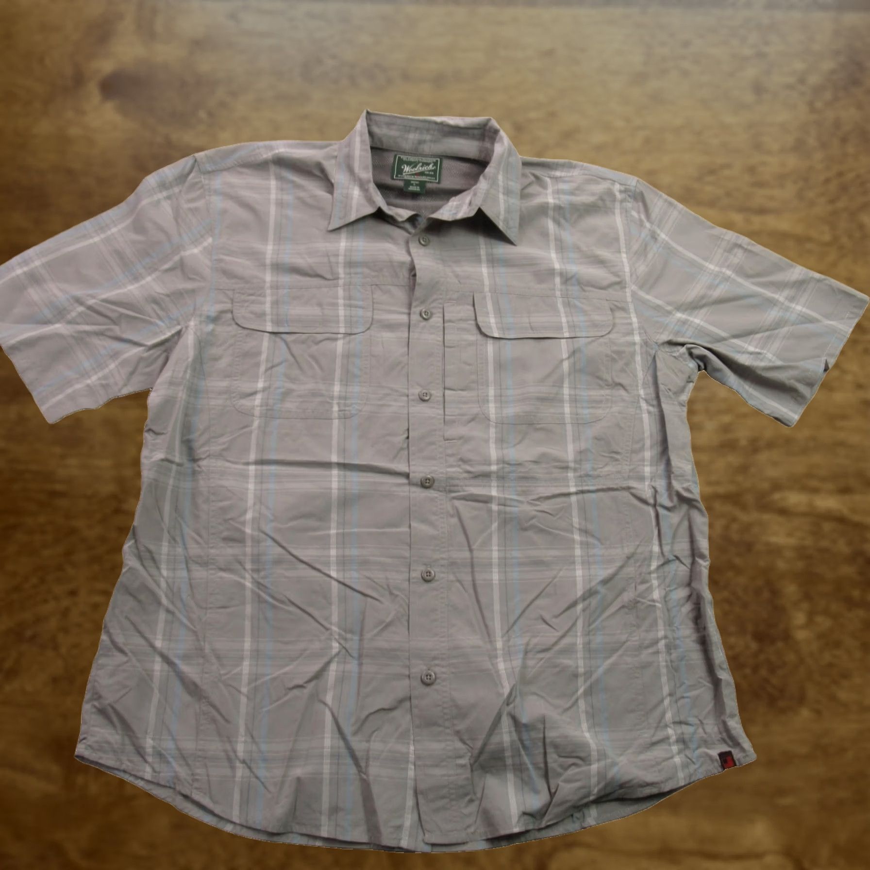 Vintage Woolrich Shirt Mens Short Sleeve Button Front Plaid Gray Casual Outdoor Large L Size US L / EU 52-54 / 3 - 1 Thumbnail