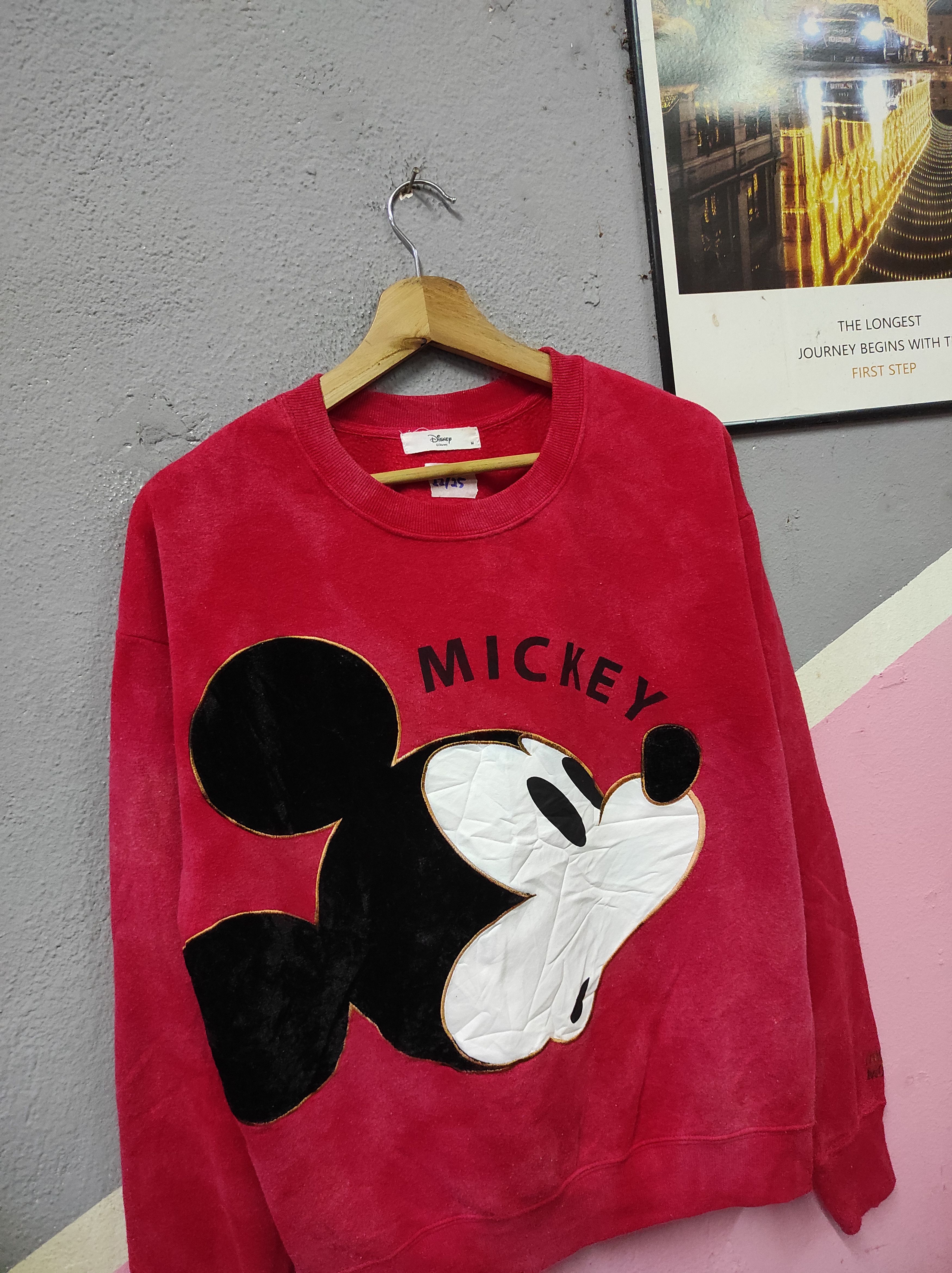Cartoon Network × Disney × Mickey Mouse DISNEY MICKEY MOUSE BIG LOGO EMBROIDERY SWEATSHIRT TIE DYE Size M / US 6-8 / IT 42-44 - 2 Thumbnail
