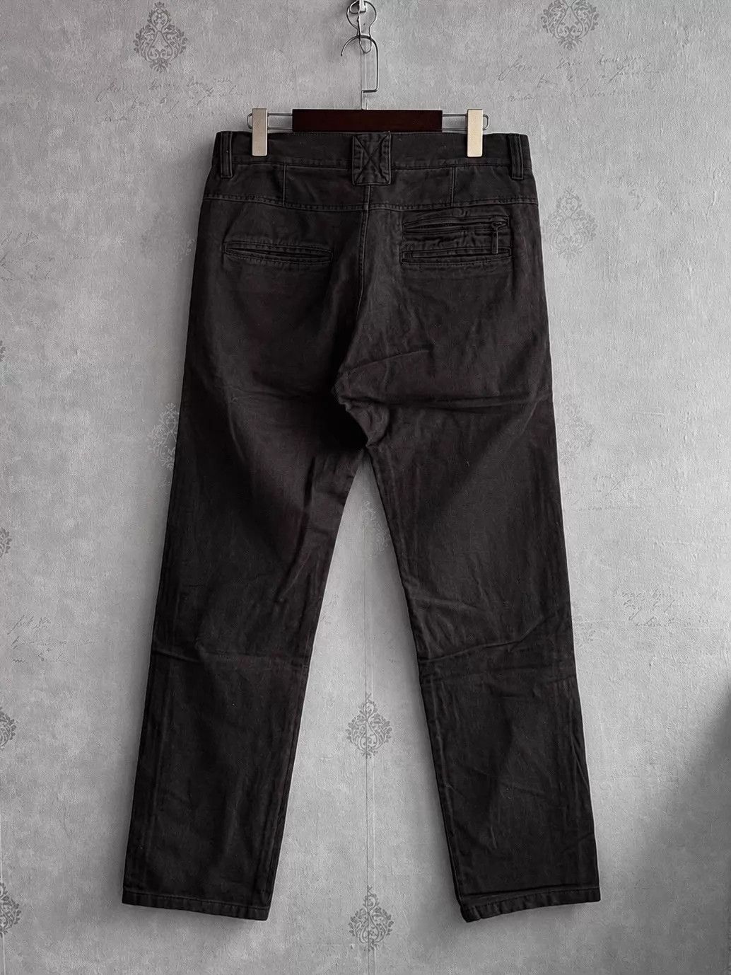 Just Cavalli Just Cavalli 00s Suede Distressed Zip Pants Brownish-Red 48 Size US 32 / EU 48 - 2 Thumbnail