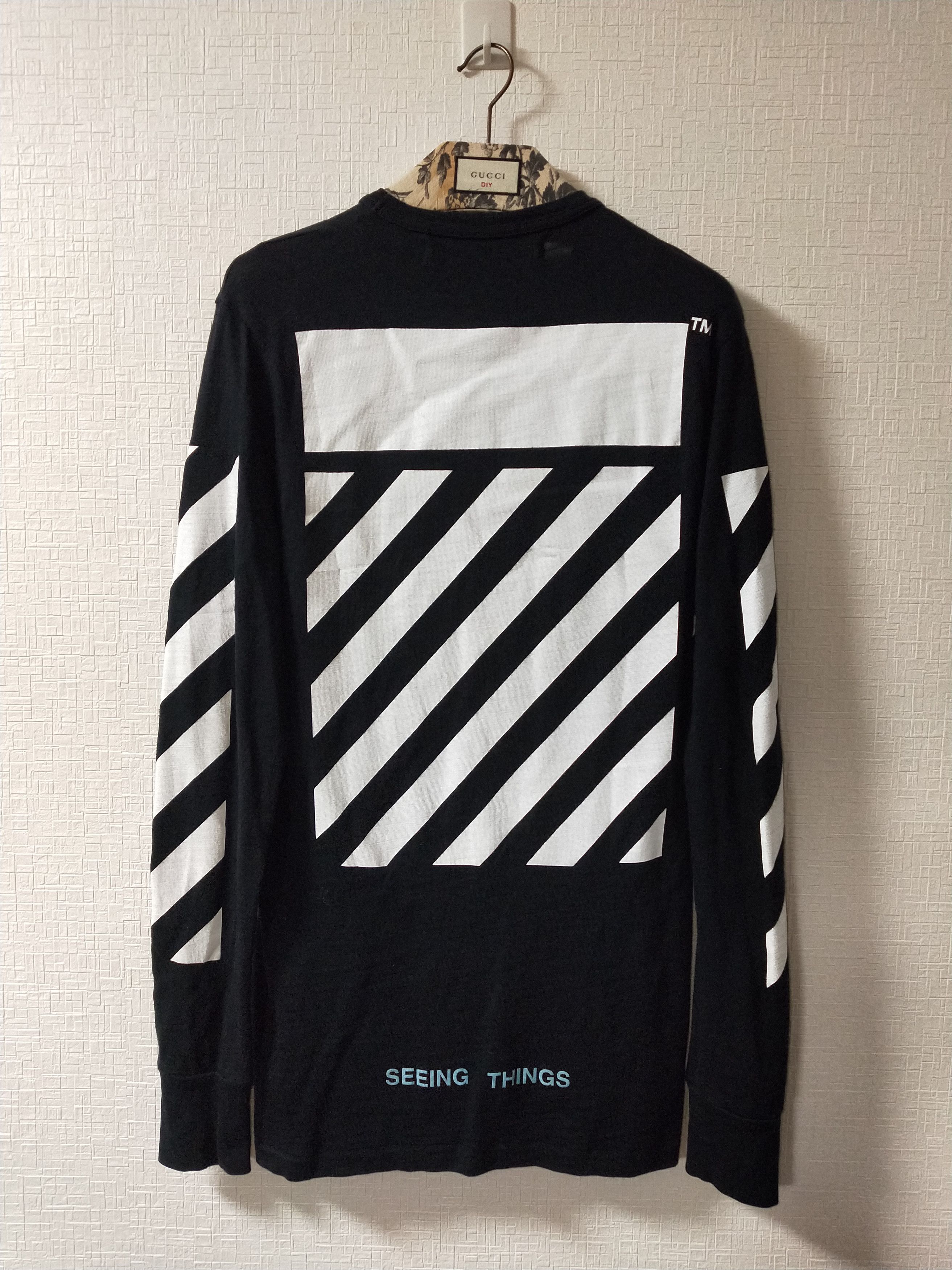 Off-White Diagonal Caravaggio L/S Tee Size US S / EU 44-46 / 1 - 2 Thumbnail