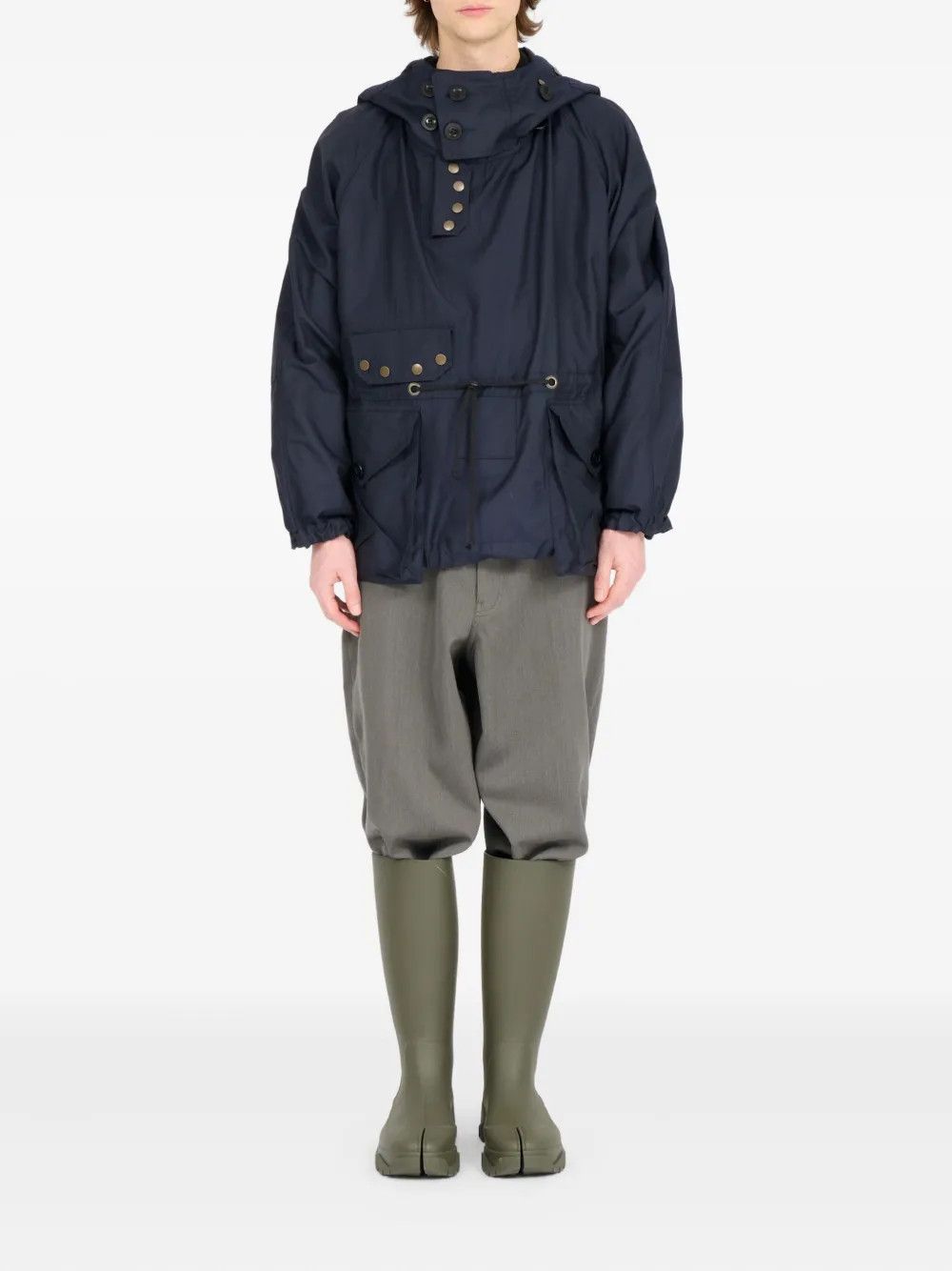 Maison Margiela o1w1db10526 Wind-proof Sports Jacket in Navy Blue Size US S / EU 44-46 / 1 - 2 Thumbnail