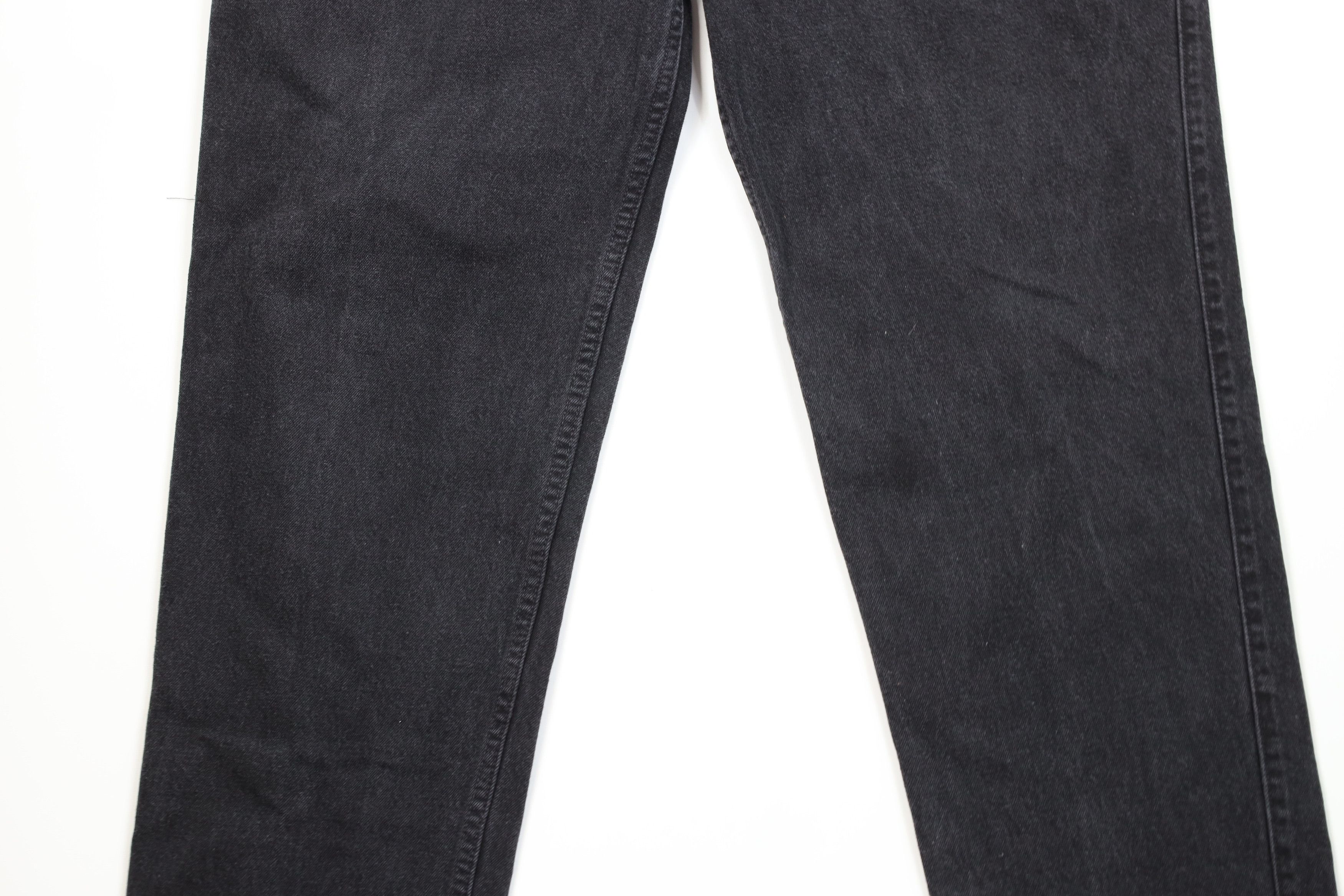 Levi's Vintage 90s Levis 545 Loose Fit Denim Jeans Black Cotton Size US 38 / EU 54 - 3 Thumbnail