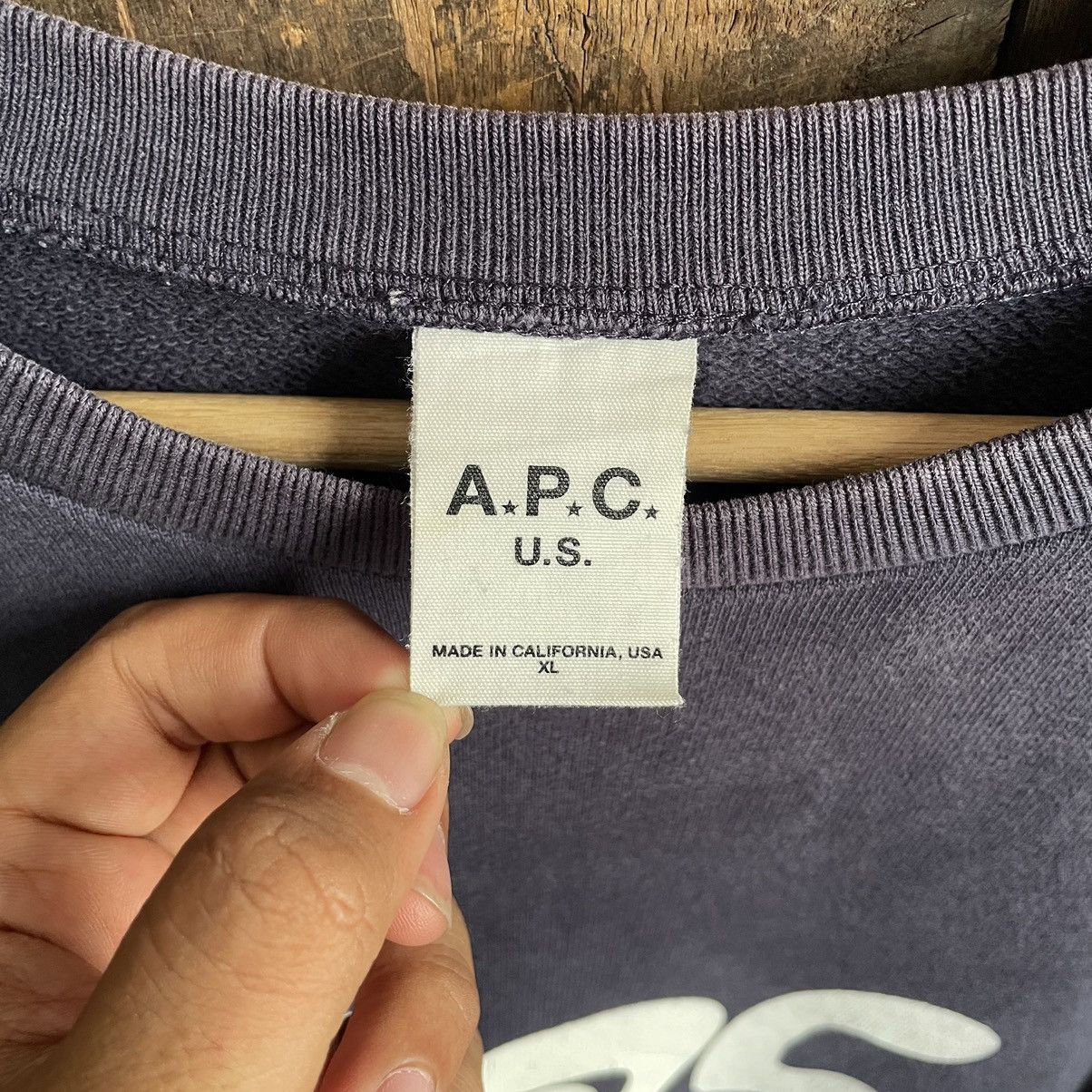 A.P.C. × Vintage Vintage A.P.C Crewneck Sweatshirt Size US XL / EU 56 / 4 - 4 Thumbnail