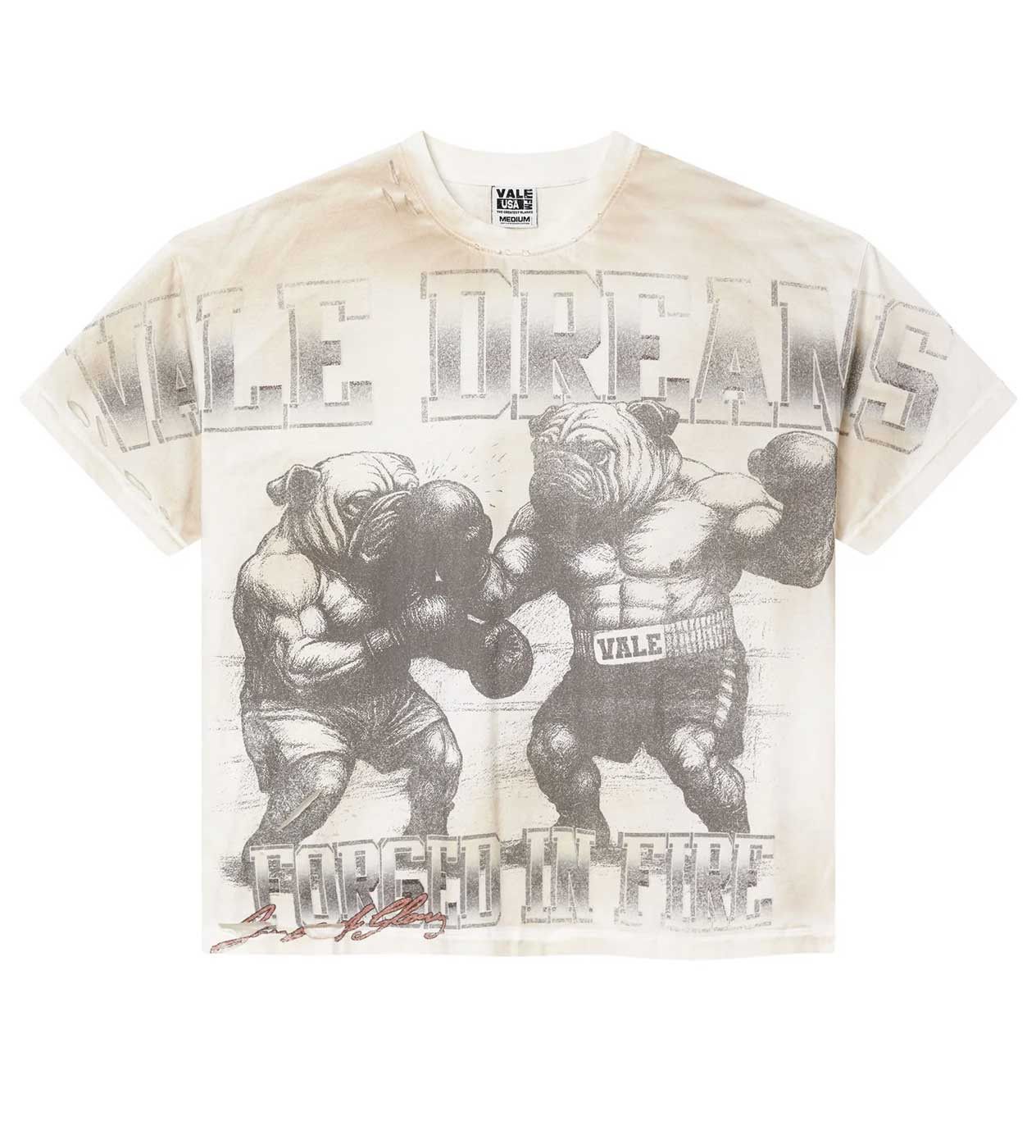Vale Forever Forged Big Tee Off White Size US L / EU 52-54 / 3 - 1 Thumbnail