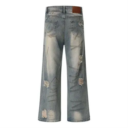 VIBE Distressed Blue Denim Jeans Size US 30 / EU 46 - 8 Thumbnail