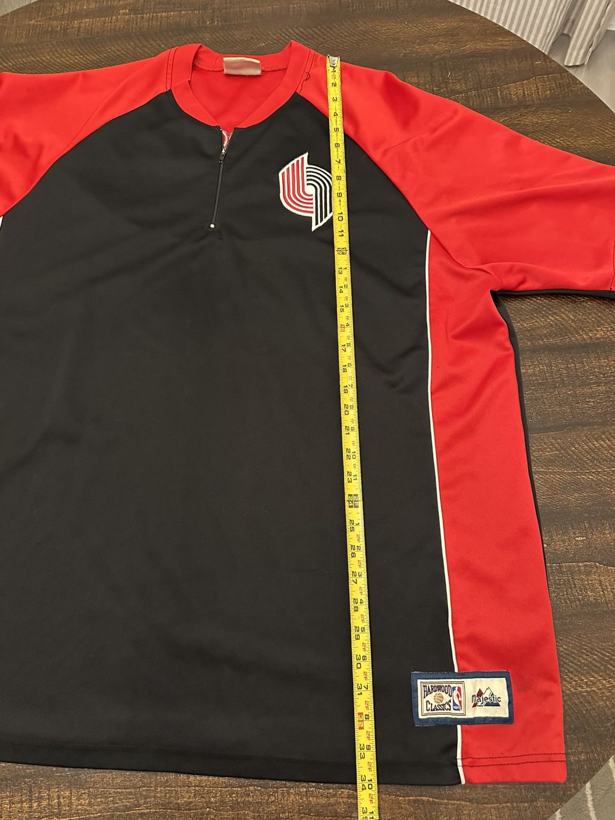 Majestic VTG Portland Trail Blazers Hardwood Classics Warmup 3XL Size US XXL / EU 58 / 5 - 8 Thumbnail