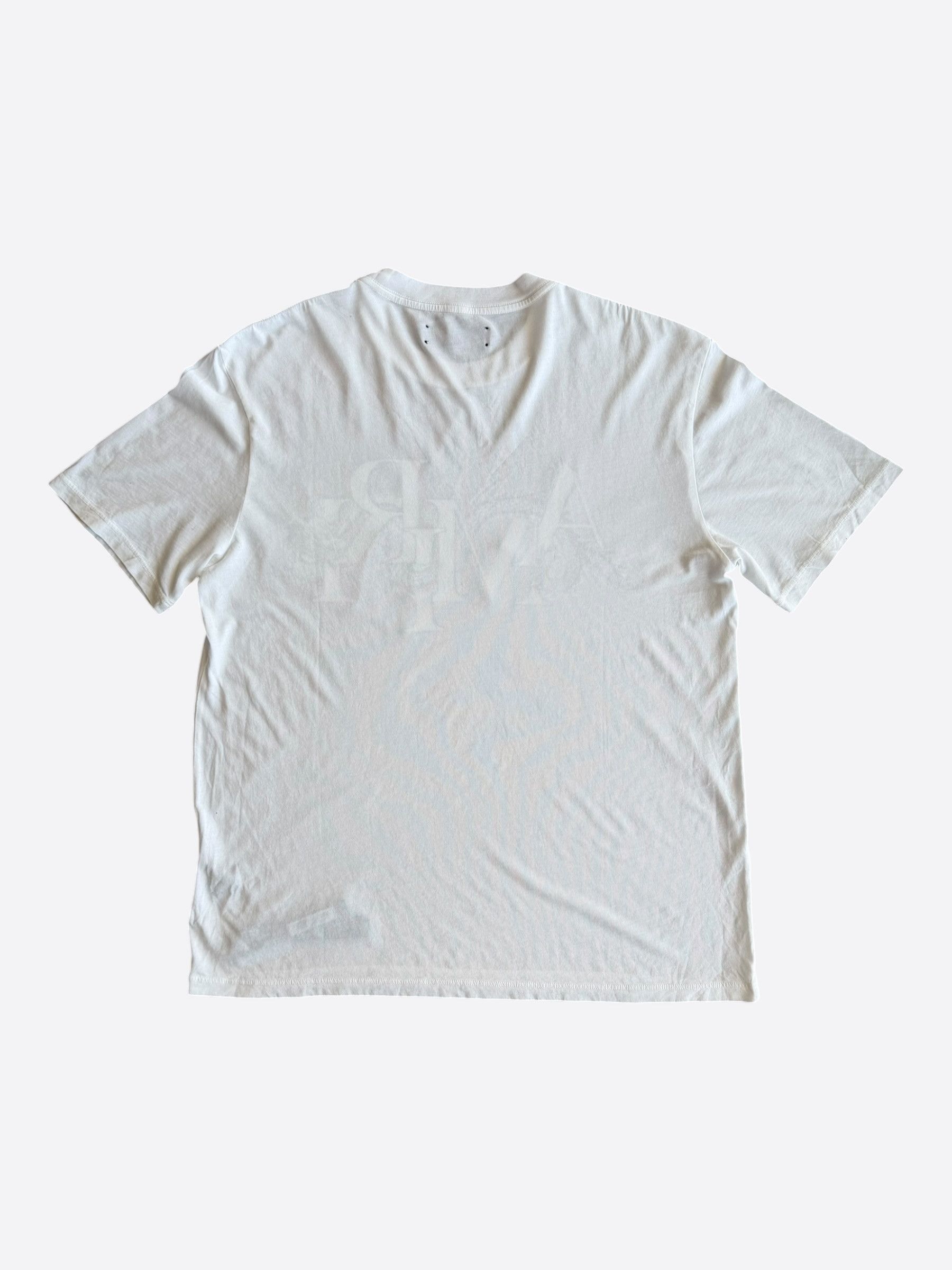 Amiri Amiri White & Blue Dragon Logo T-Shirt Size US XXL / EU 58 / 5 - 2 Thumbnail