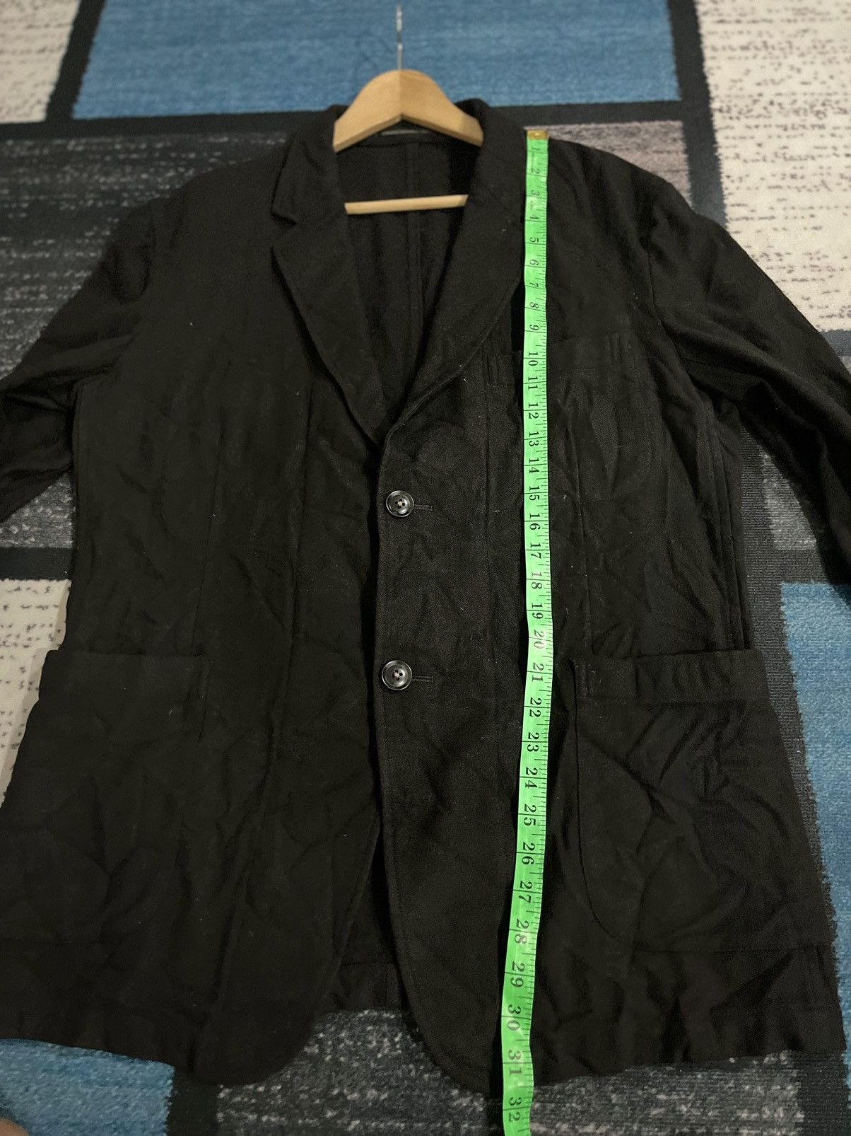Yohji Yamamoto Vintage Yohji Yamamoto Pour Homme Wool Jacket Size US L / EU 52-54 / 3 - 18 Thumbnail