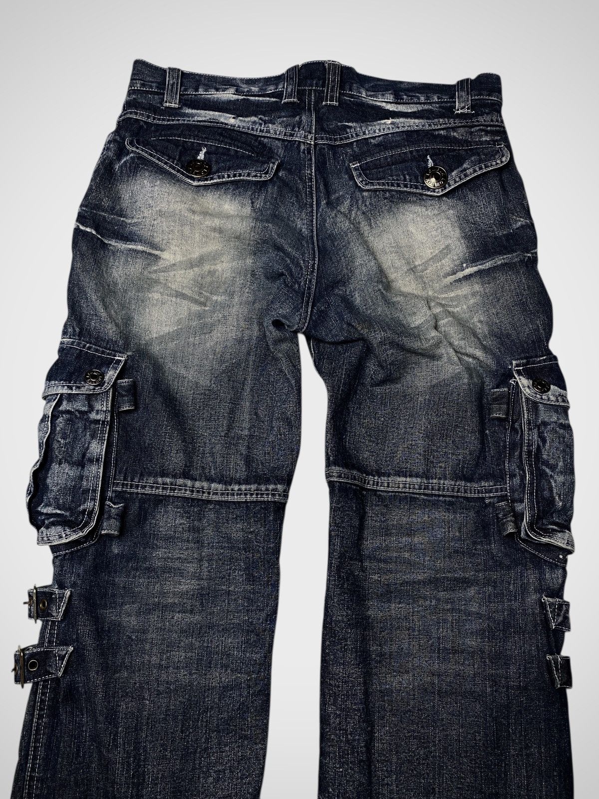 If Six Was Nine Lowbox Seawash 3D Cargo Jeans Size US 30 / EU 46 - 4 Thumbnail